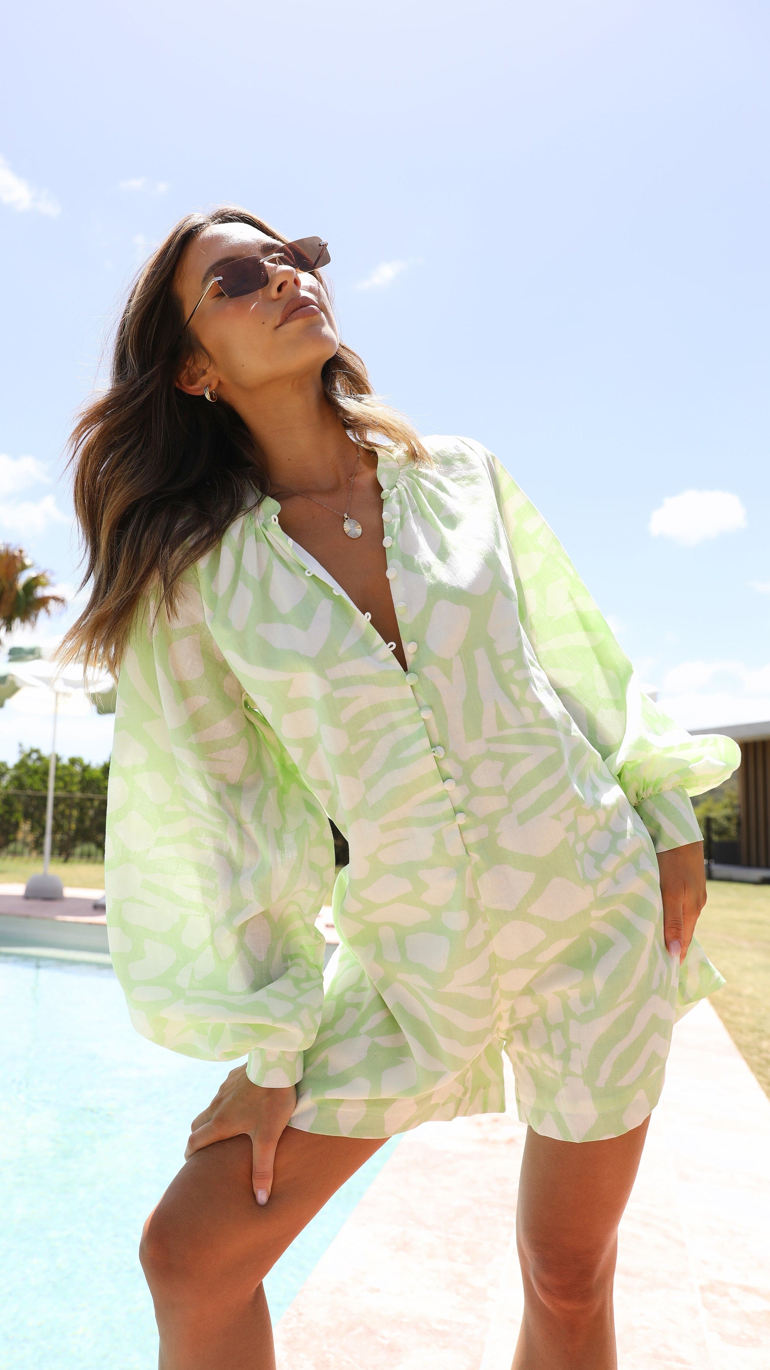 Olga Romper - Isadora Print-Sunshines Bliss