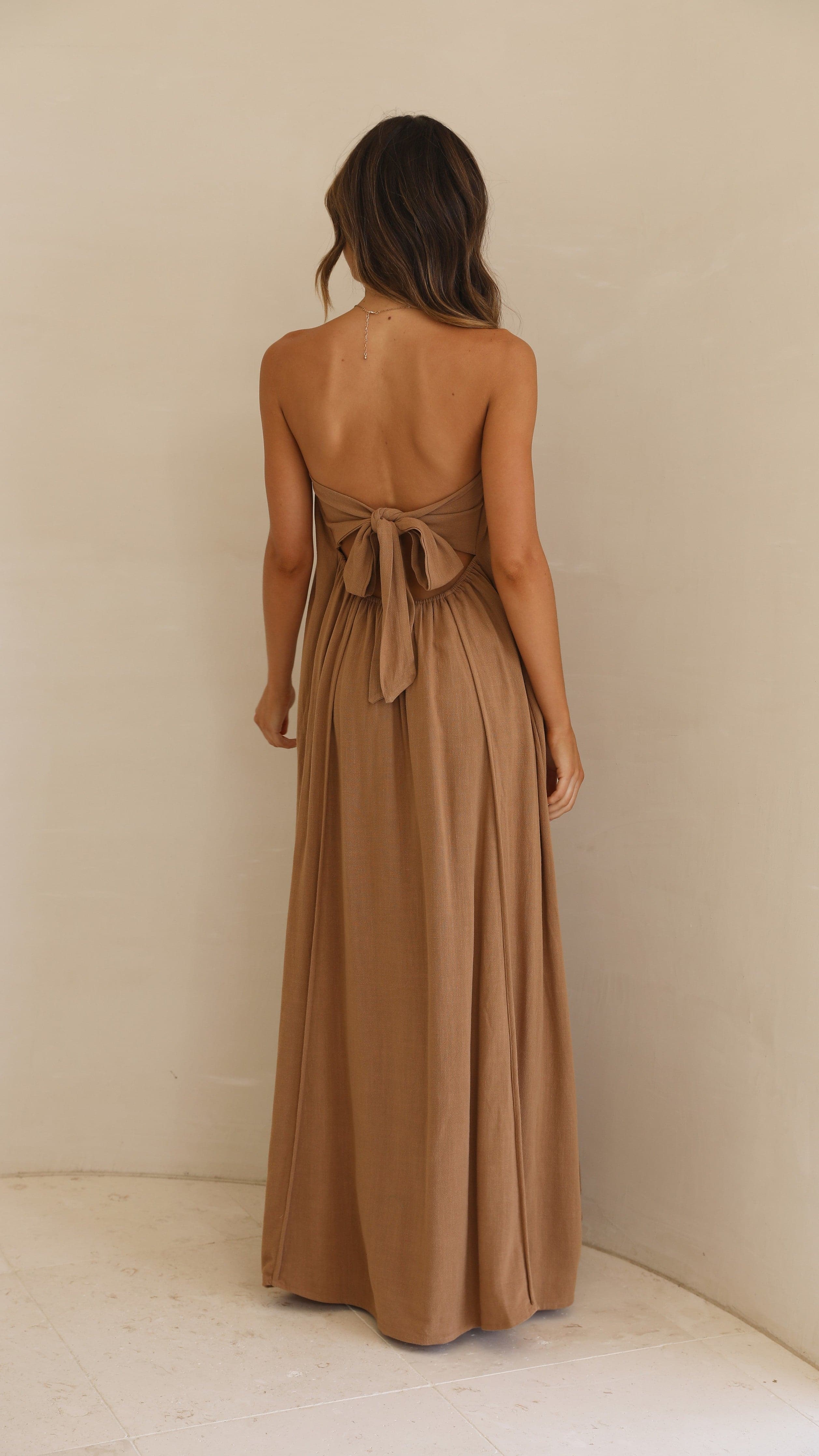 Liliana Maxi Dress - Walnut-Sunshines Bliss