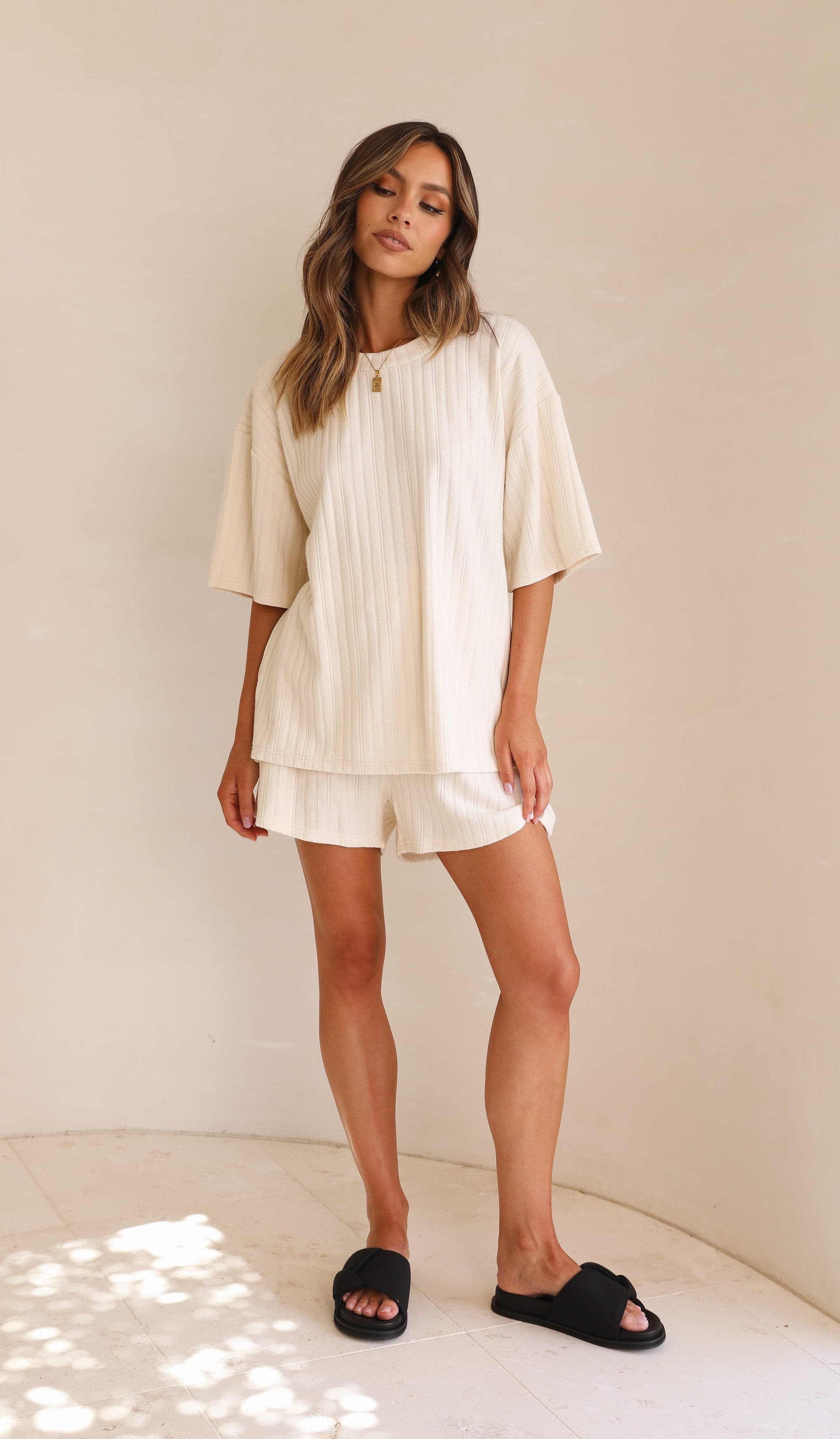 Jessica Tee - Cream-Sunshines Bliss