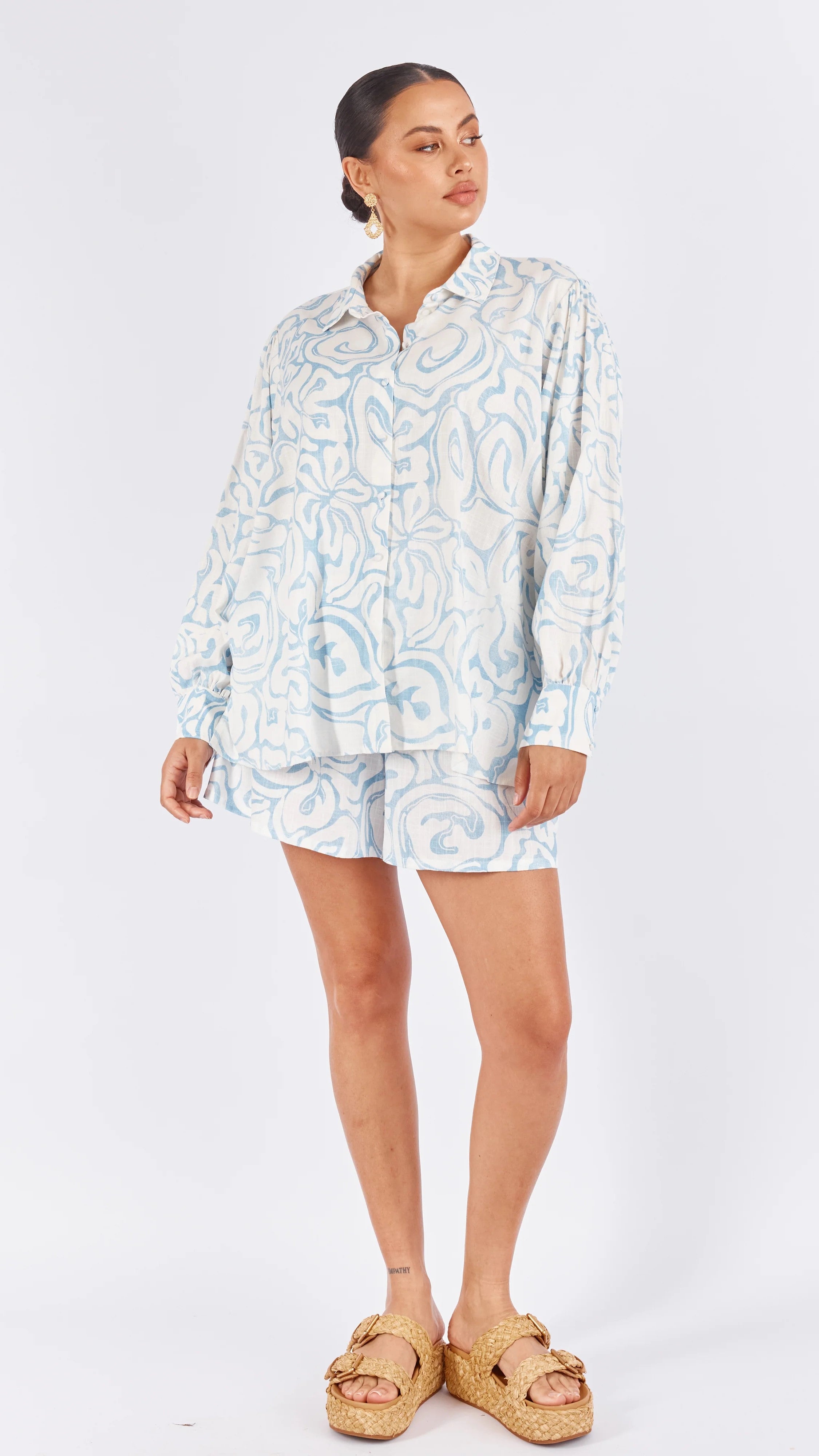 Danica Top - Thalassa Print-Sunshines Bliss