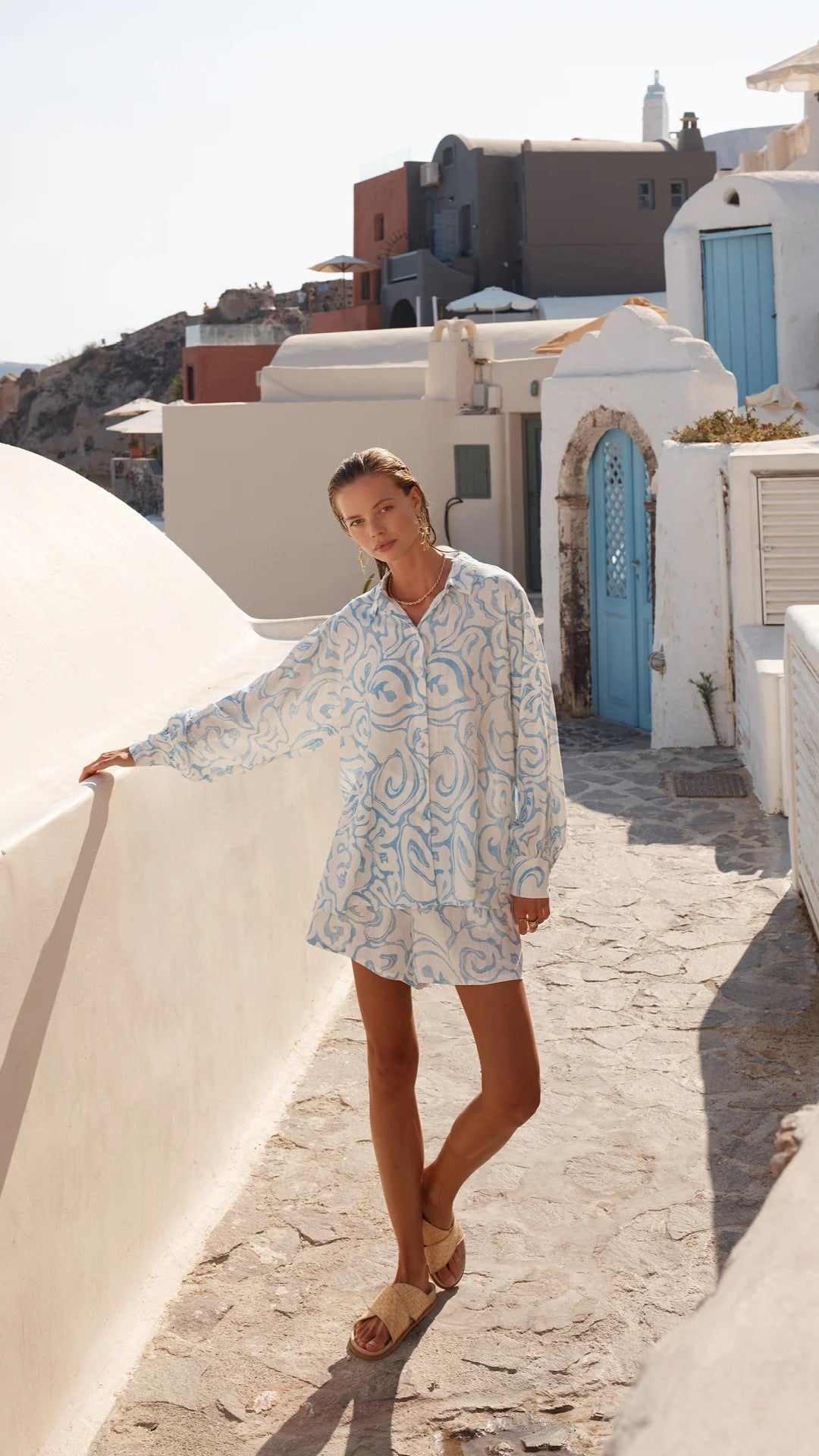 Danica Top - Thalassa Print-Sunshines Bliss