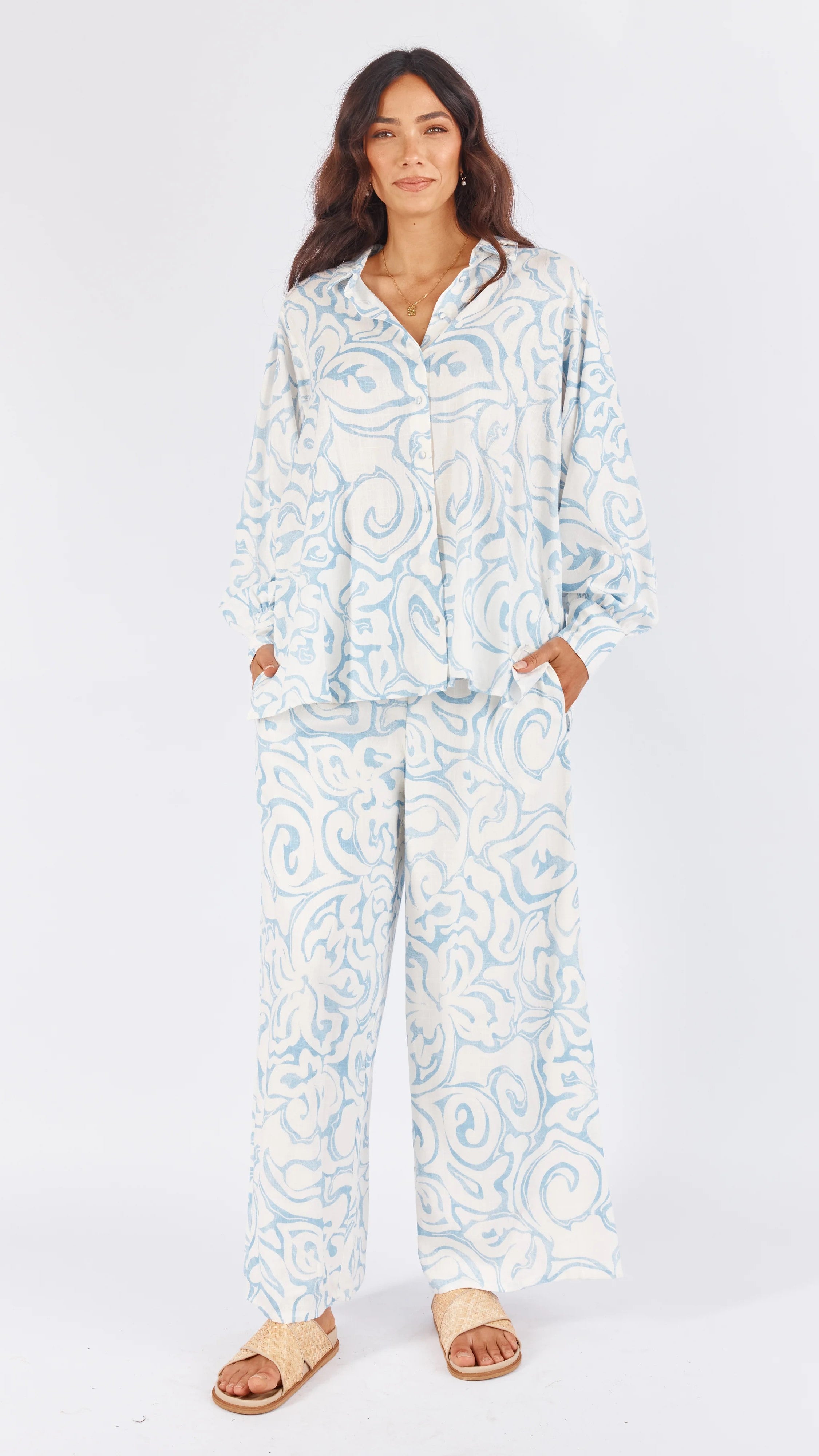 Danica Top - Thalassa Print-Sunshines Bliss