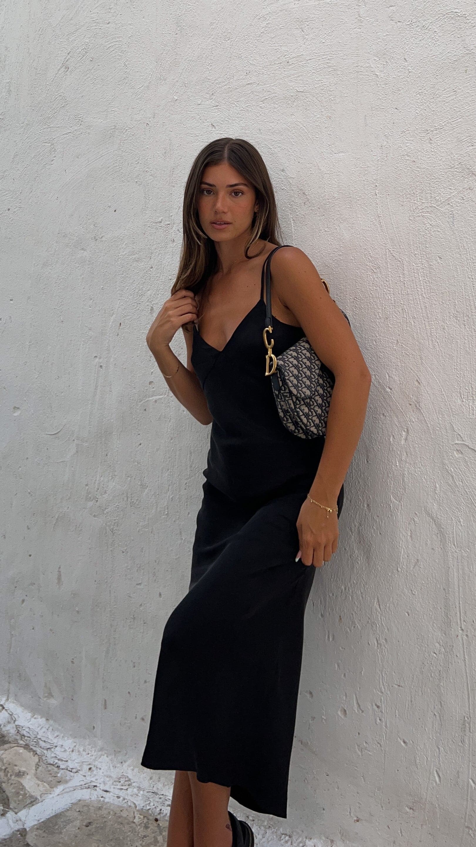 Gwyneth Midi Dress - Black-Sunshines Bliss