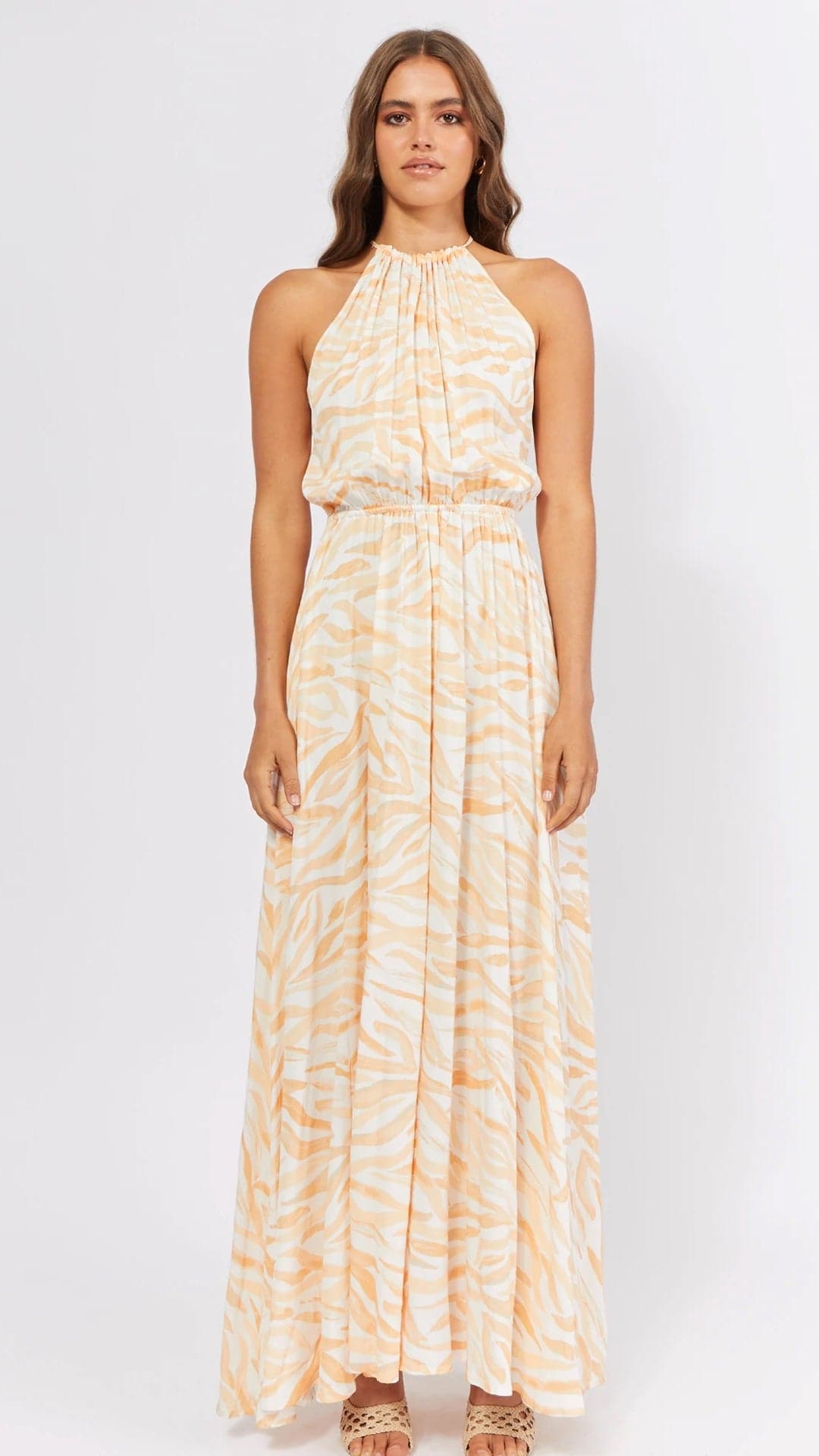 Rani Maxi Dress - Orange Wave-Sunshines Bliss