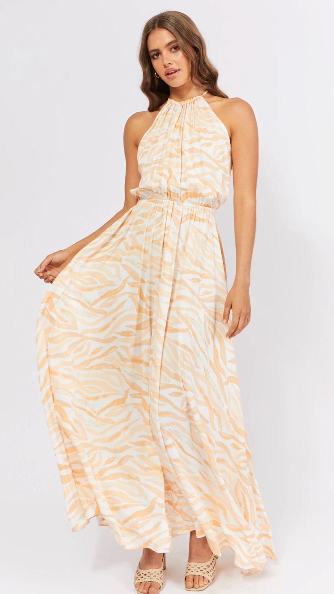 Rani Maxi Dress - Orange Wave-Sunshines Bliss