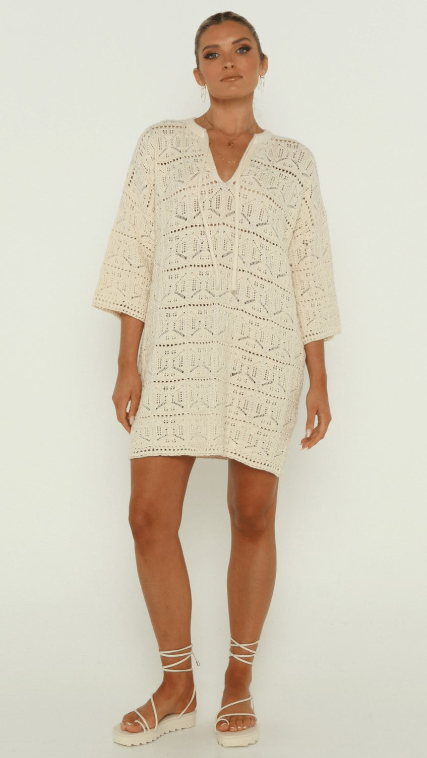 Asha Mini Dress - Cream-Sunshines Bliss