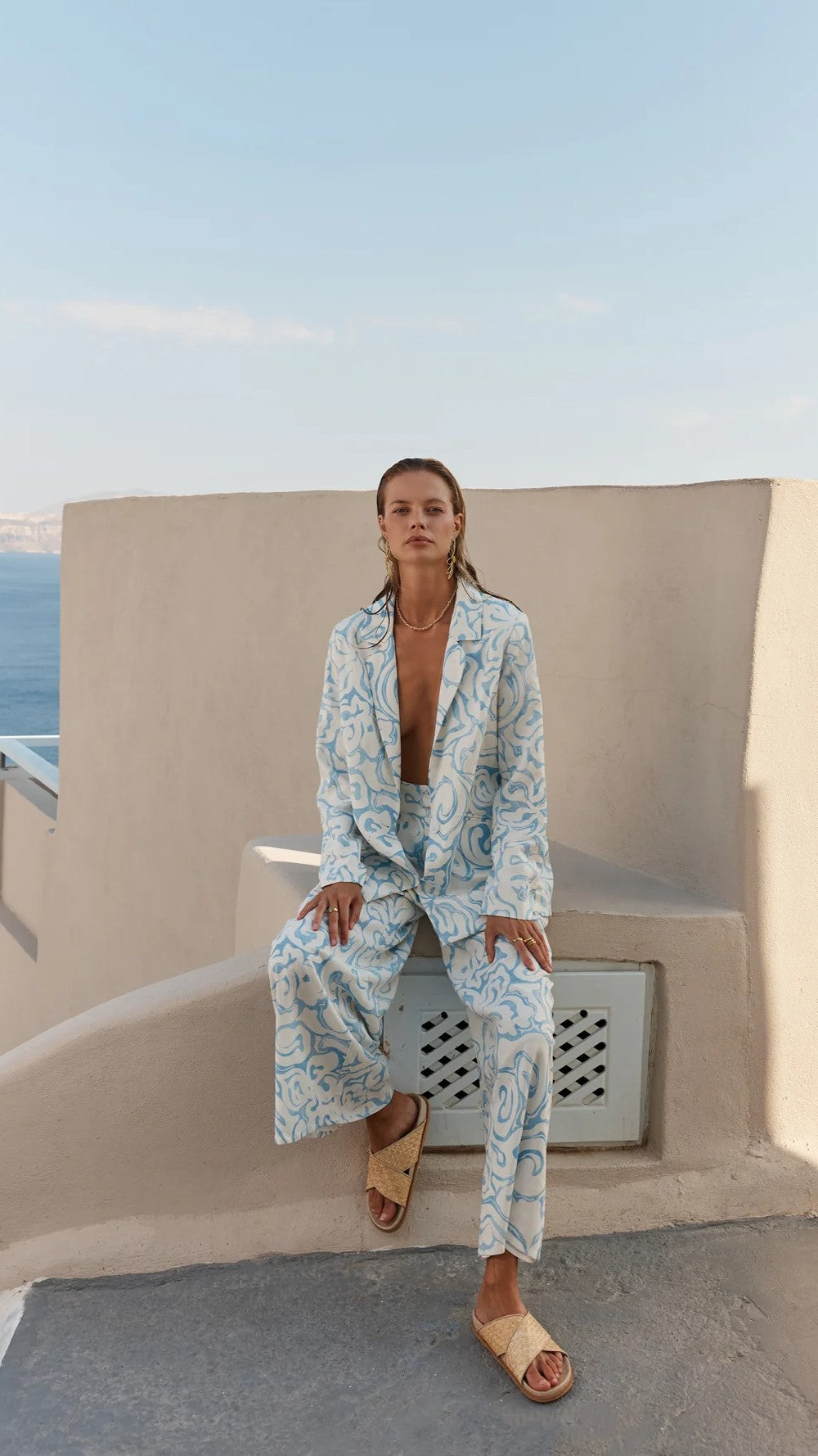 Fawn Pants - Thalassa Print-Sunshines Bliss