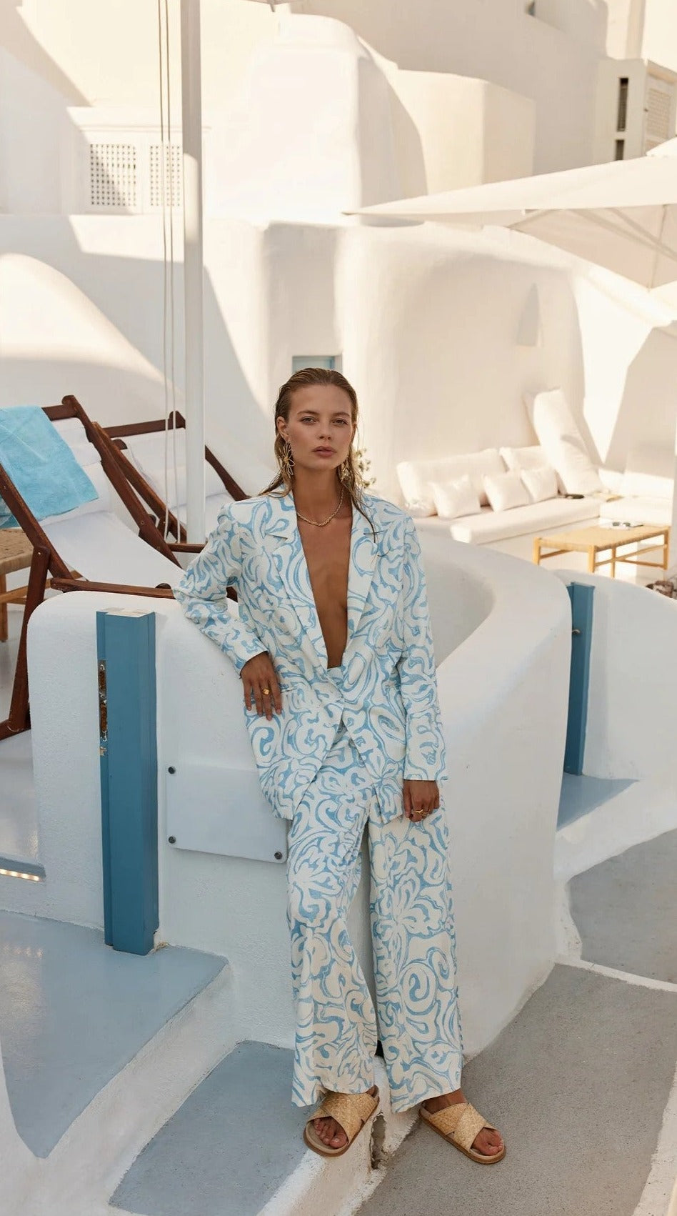 Fawn Pants - Thalassa Print-Sunshines Bliss