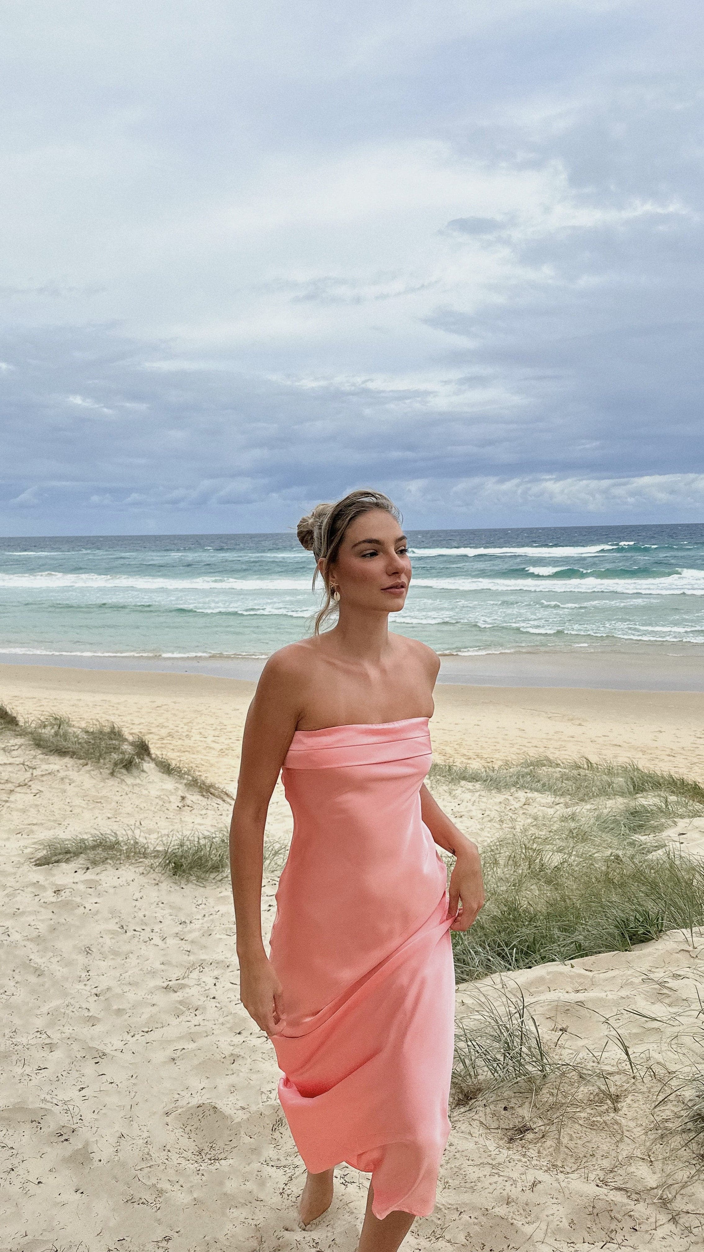 Miya Maxi Dress - Pink-Sunshines Bliss