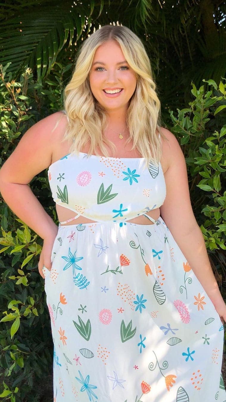 Sachi Midi Dress - Amalfi-Sunshines Bliss