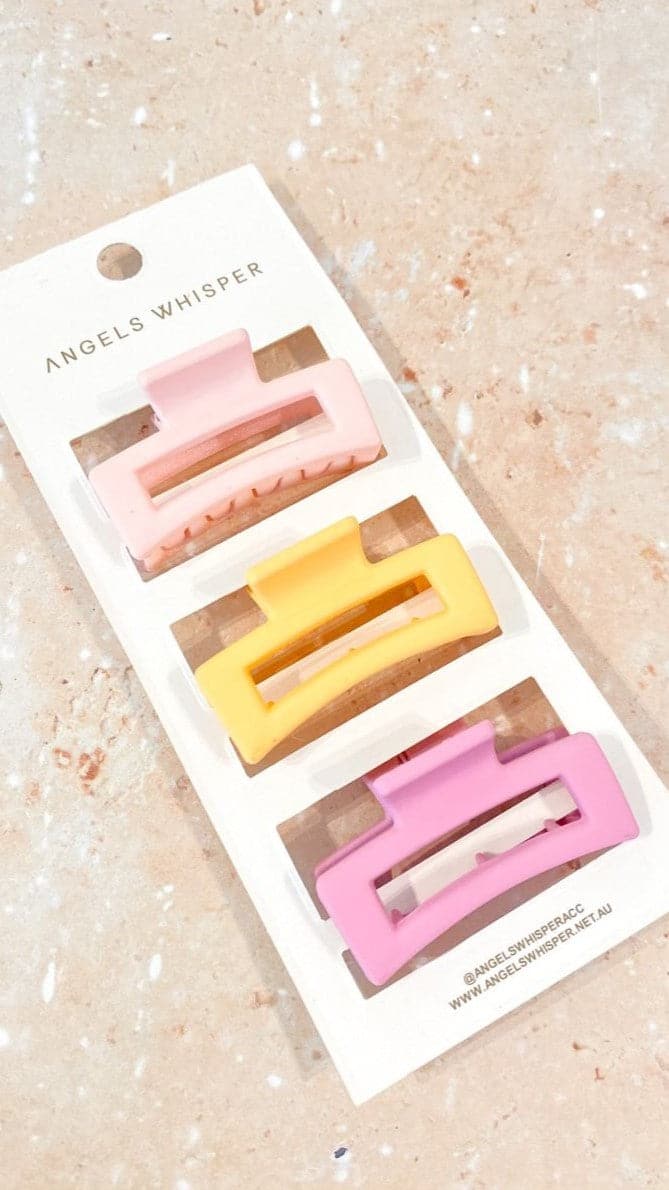 Bindi Mini Claw Clip 3 Pack - Candy-Sunshines Bliss