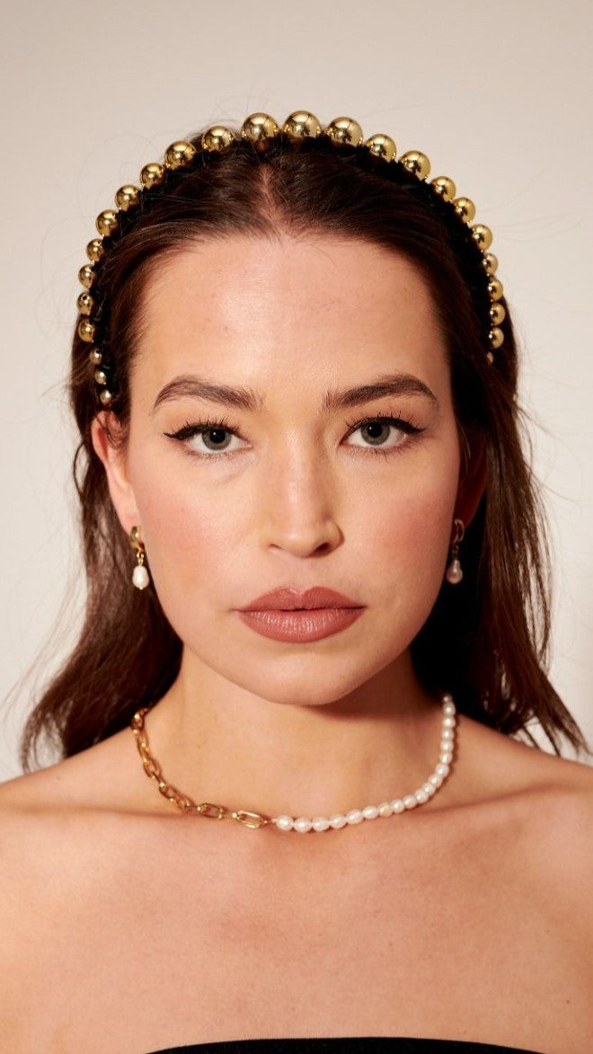 Trinity Headpiece - Gold-Sunshines Bliss