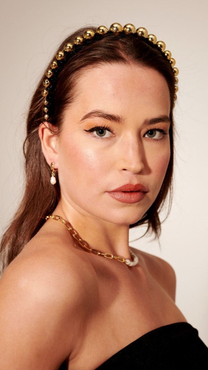 Trinity Headpiece - Gold-Sunshines Bliss