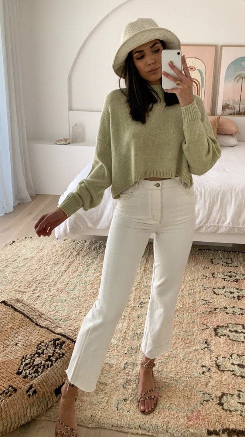 Nadia Jeans - Off White-Sunshines Bliss