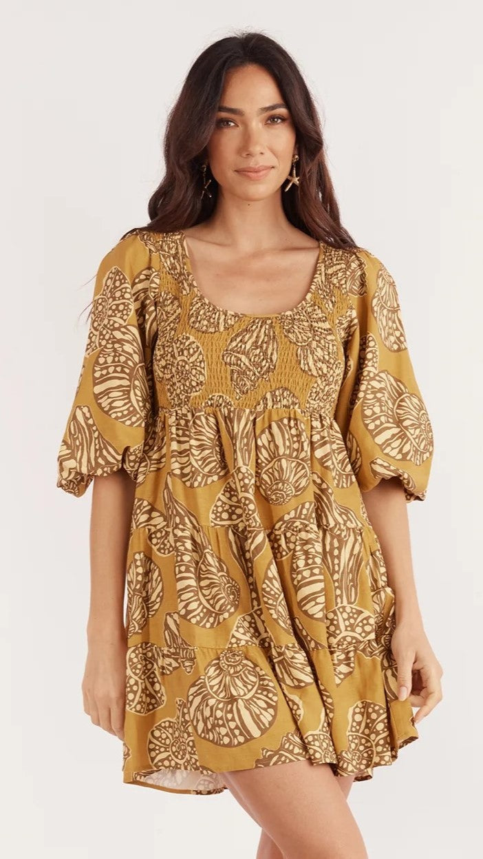 Imogen Mini Dress - Sea Change Print-Sunshines Bliss
