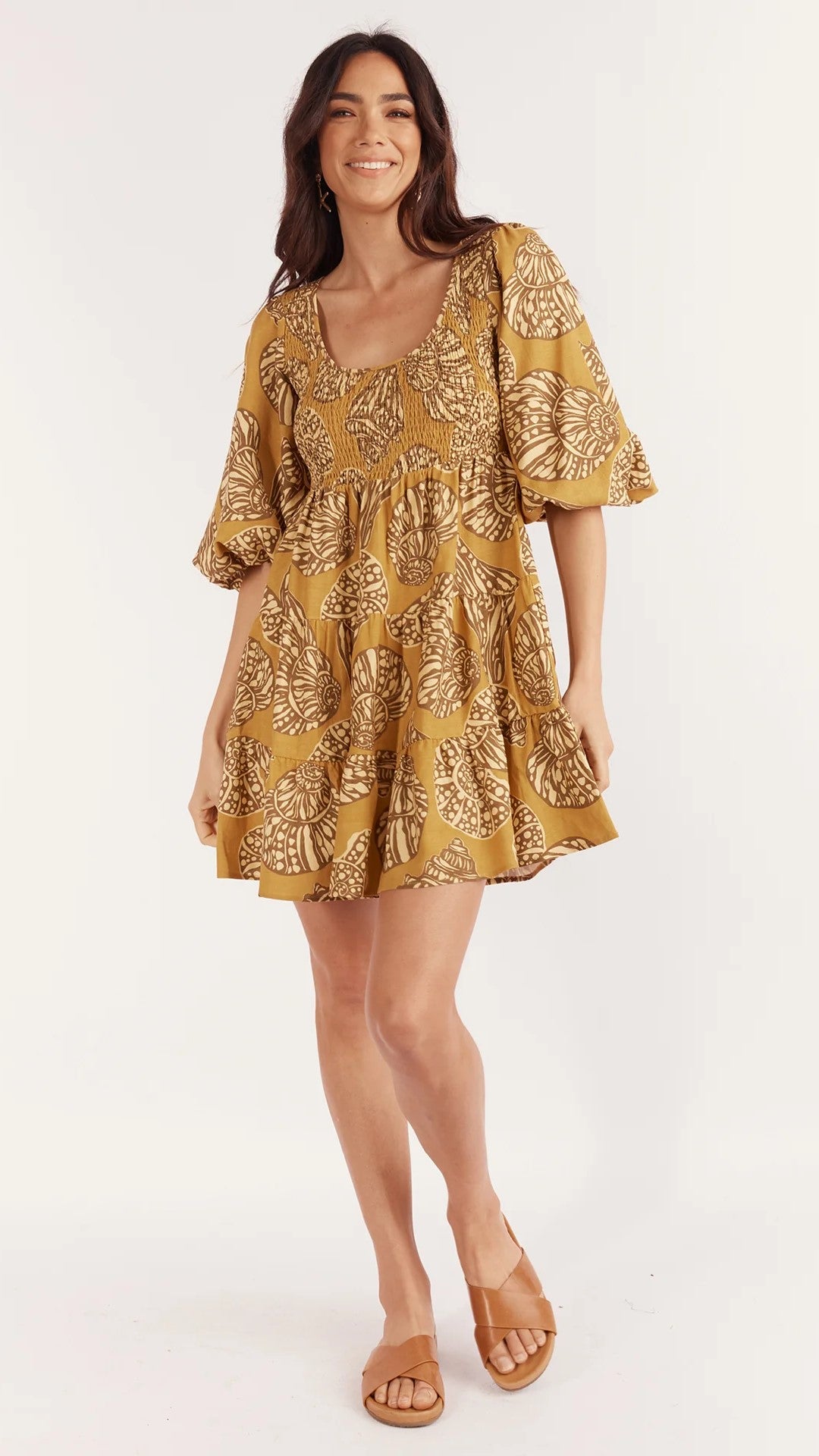 Imogen Mini Dress - Sea Change Print-Sunshines Bliss
