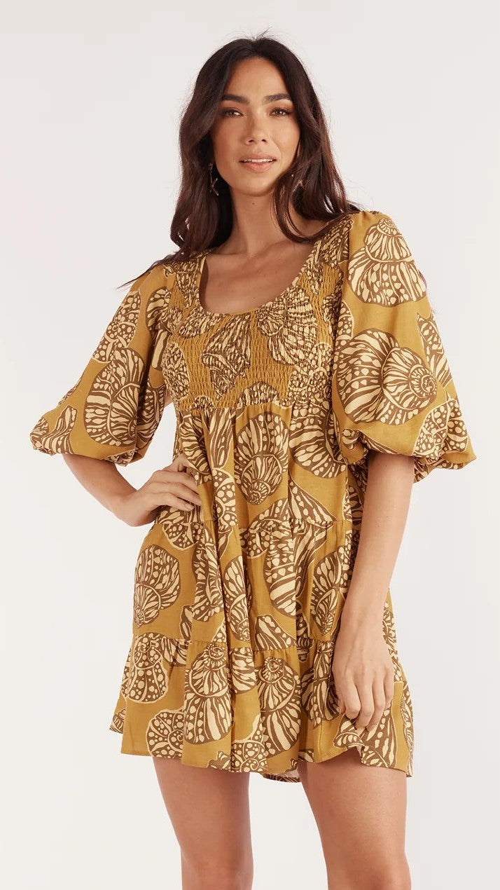 Imogen Mini Dress - Sea Change Print-Sunshines Bliss