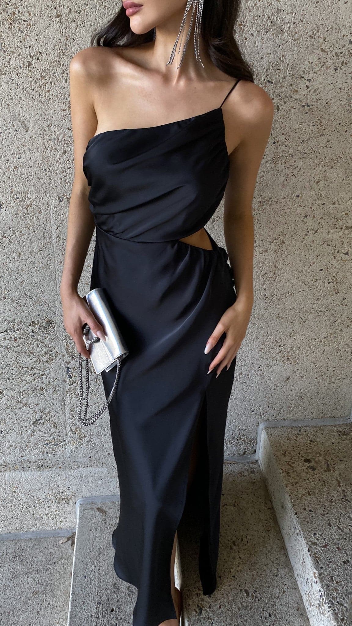 Nyla Maxi Dress - Black-Sunshines Bliss