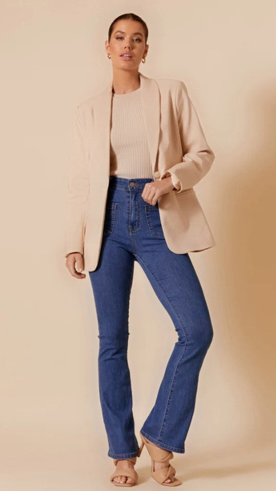 Sydney Bootleg Jean - Mid Denim-Sunshines Bliss