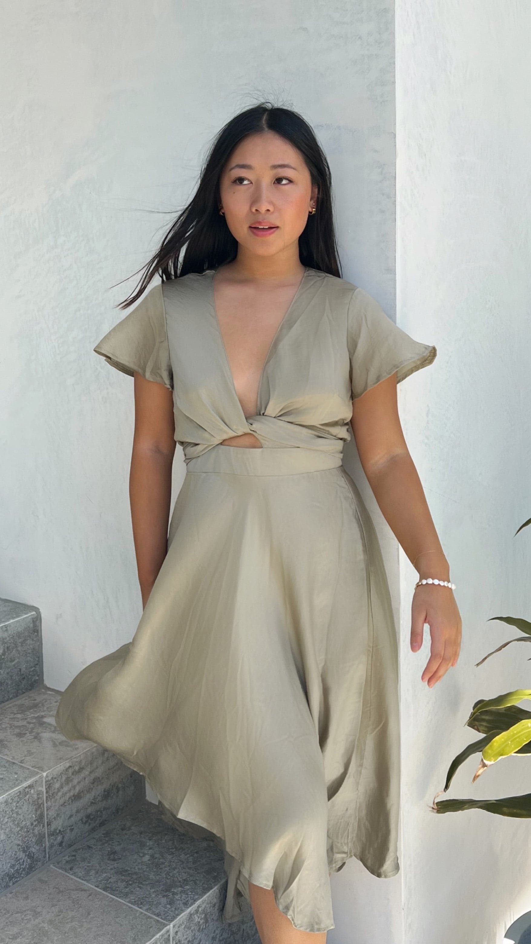 Sunny Daze Dress - Olive-Sunshines Bliss