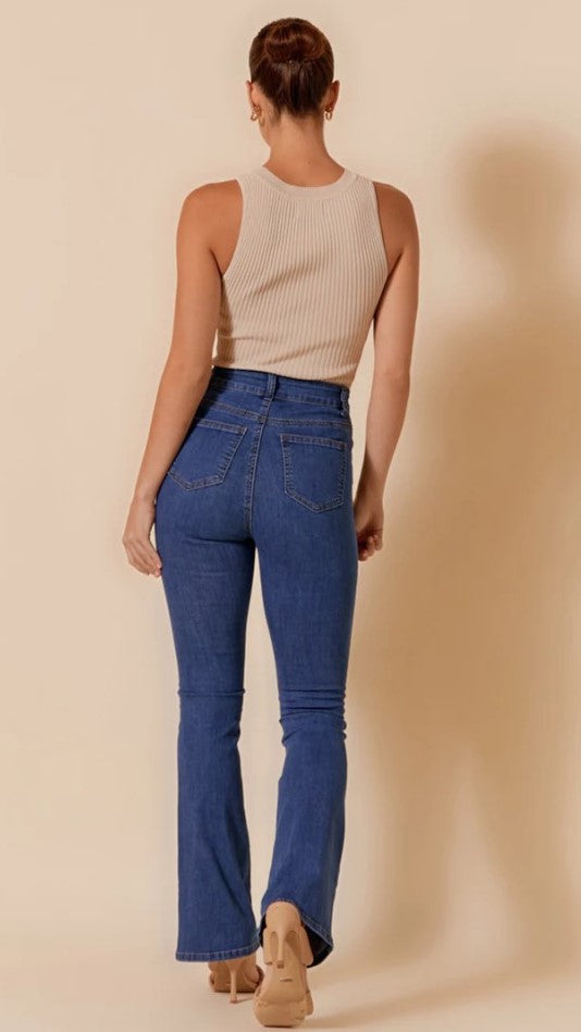 Sydney Bootleg Jean - Mid Denim-Sunshines Bliss