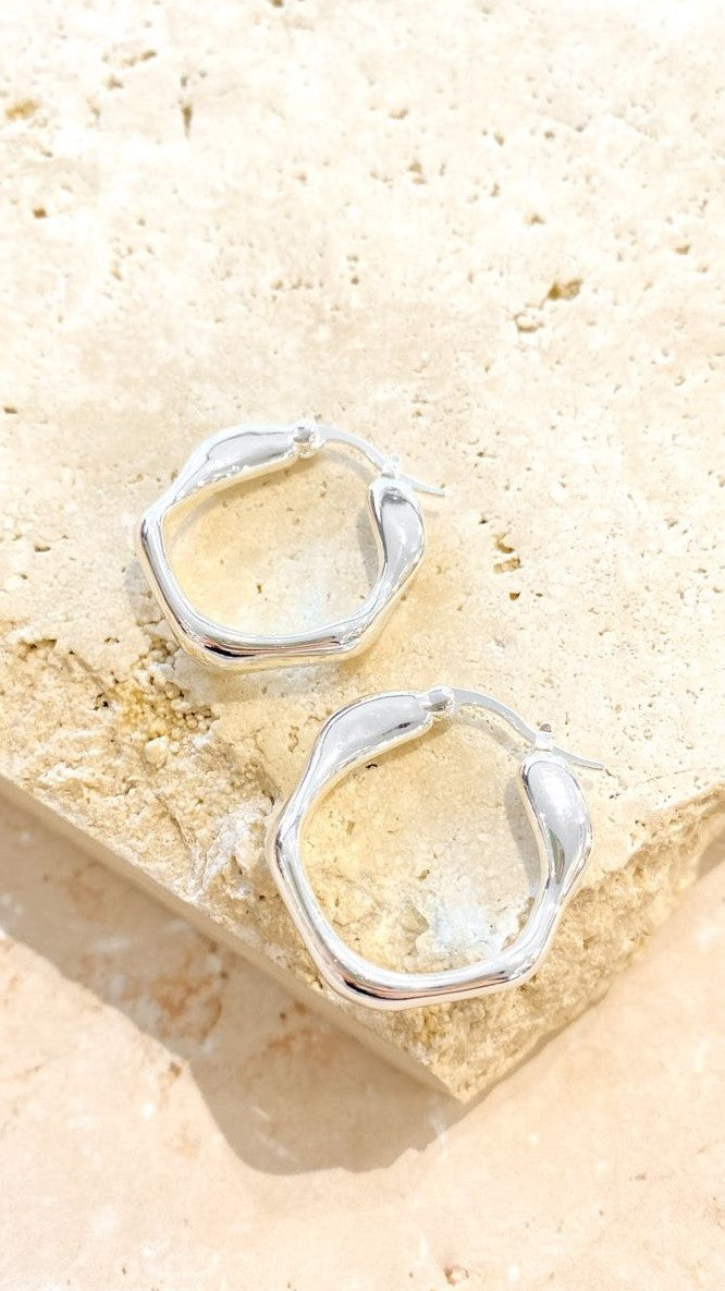 Karma Hoops - Silver-Sunshines Bliss
