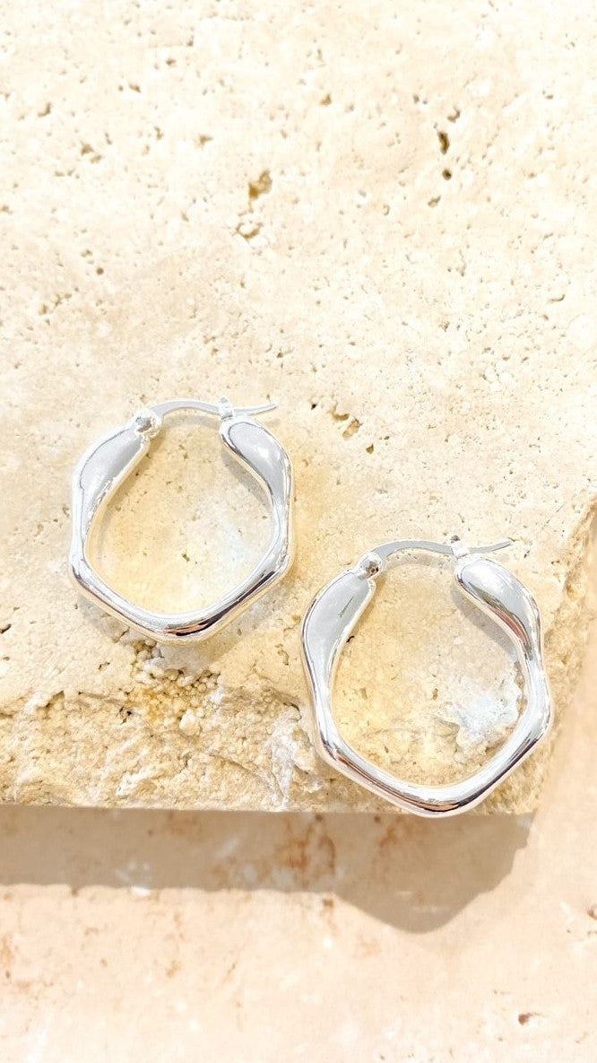 Karma Hoops - Silver-Sunshines Bliss