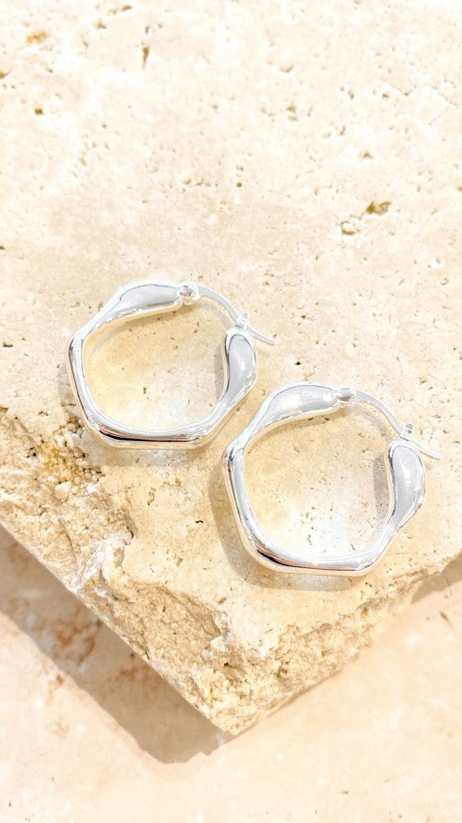 Karma Hoops - Silver-Sunshines Bliss