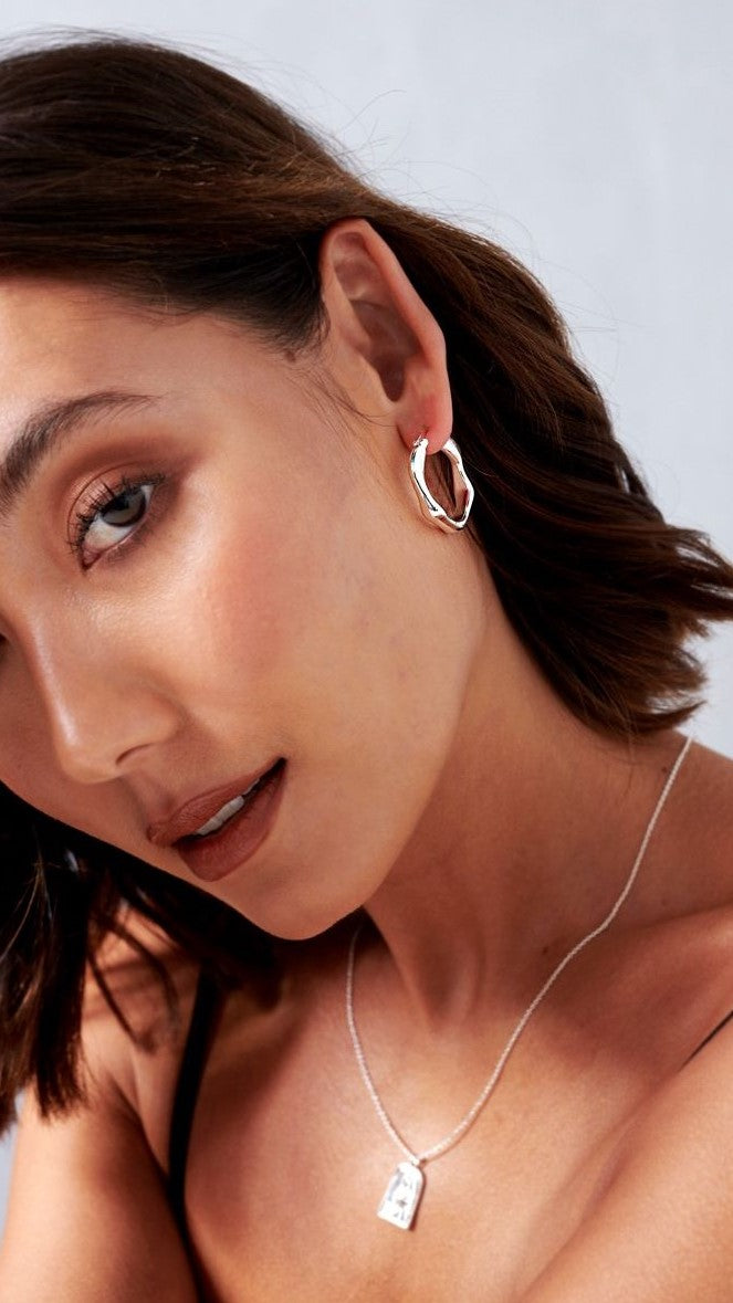 Karma Hoops - Silver-Sunshines Bliss