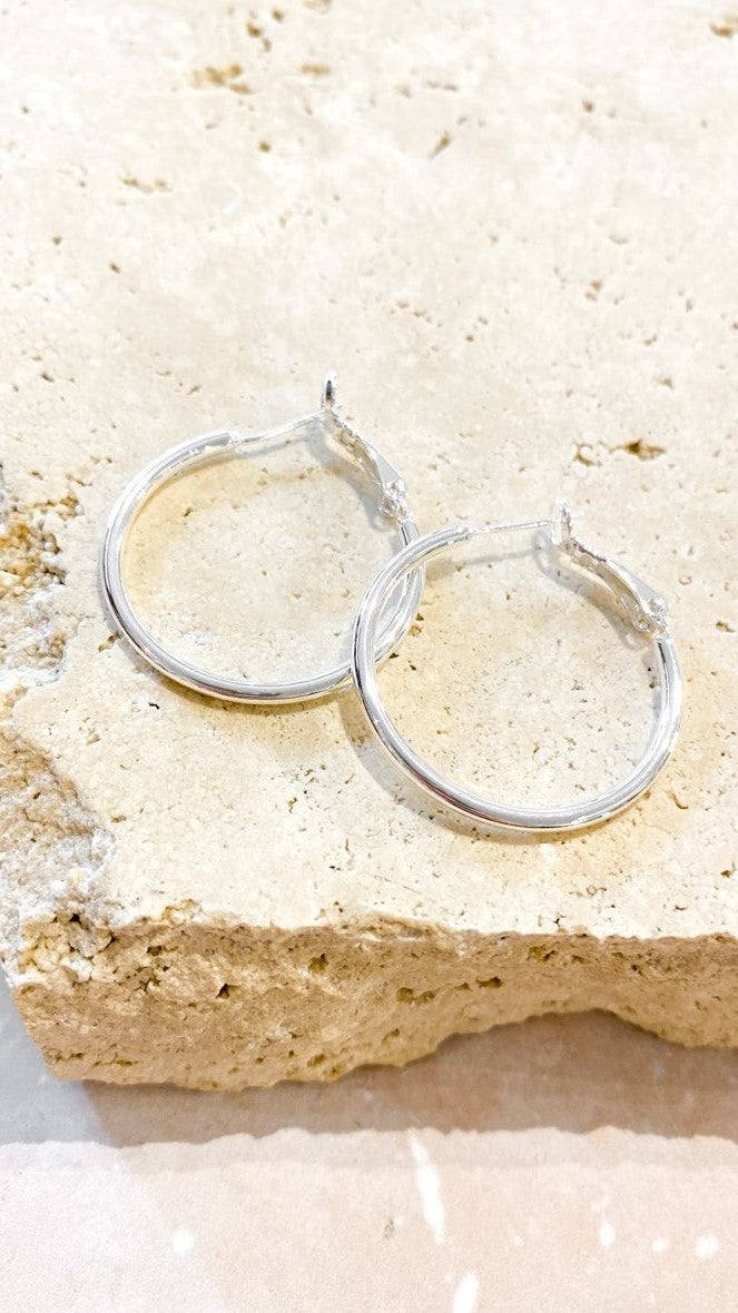 Leni Hoops - Silver-Sunshines Bliss