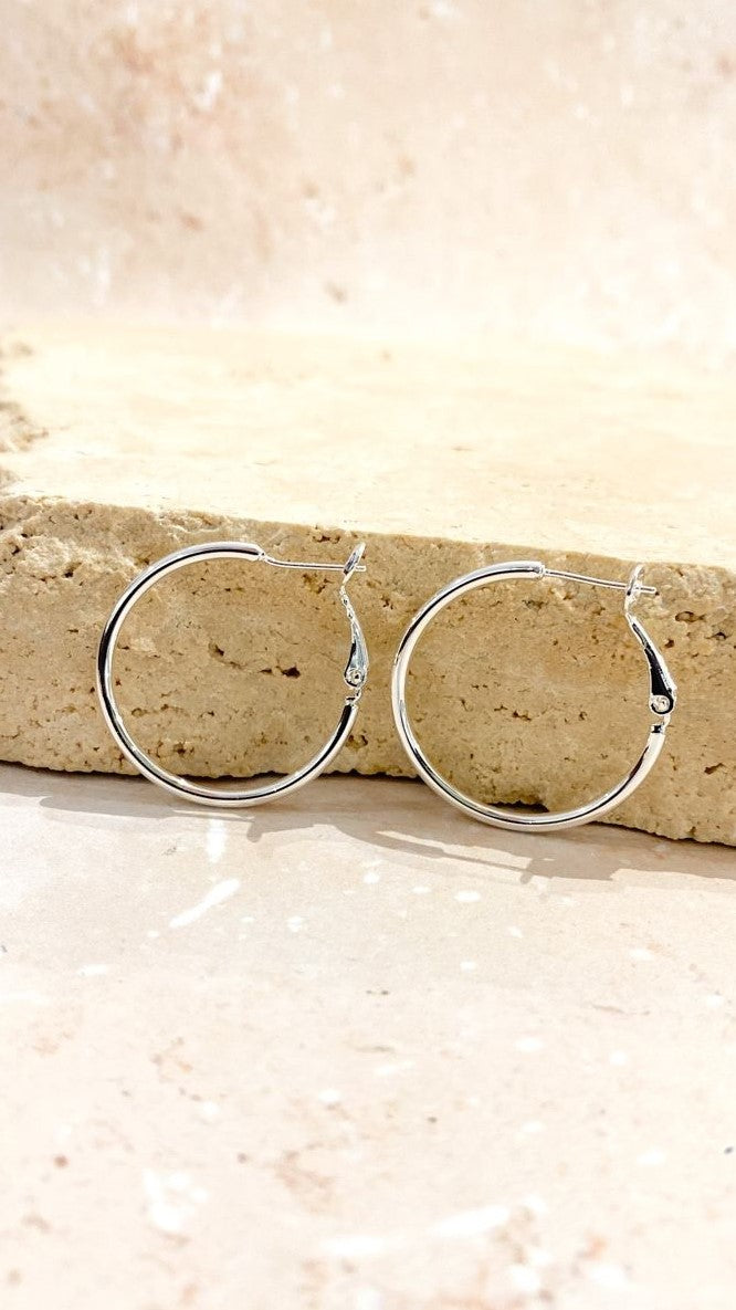 Leni Hoops - Silver-Sunshines Bliss