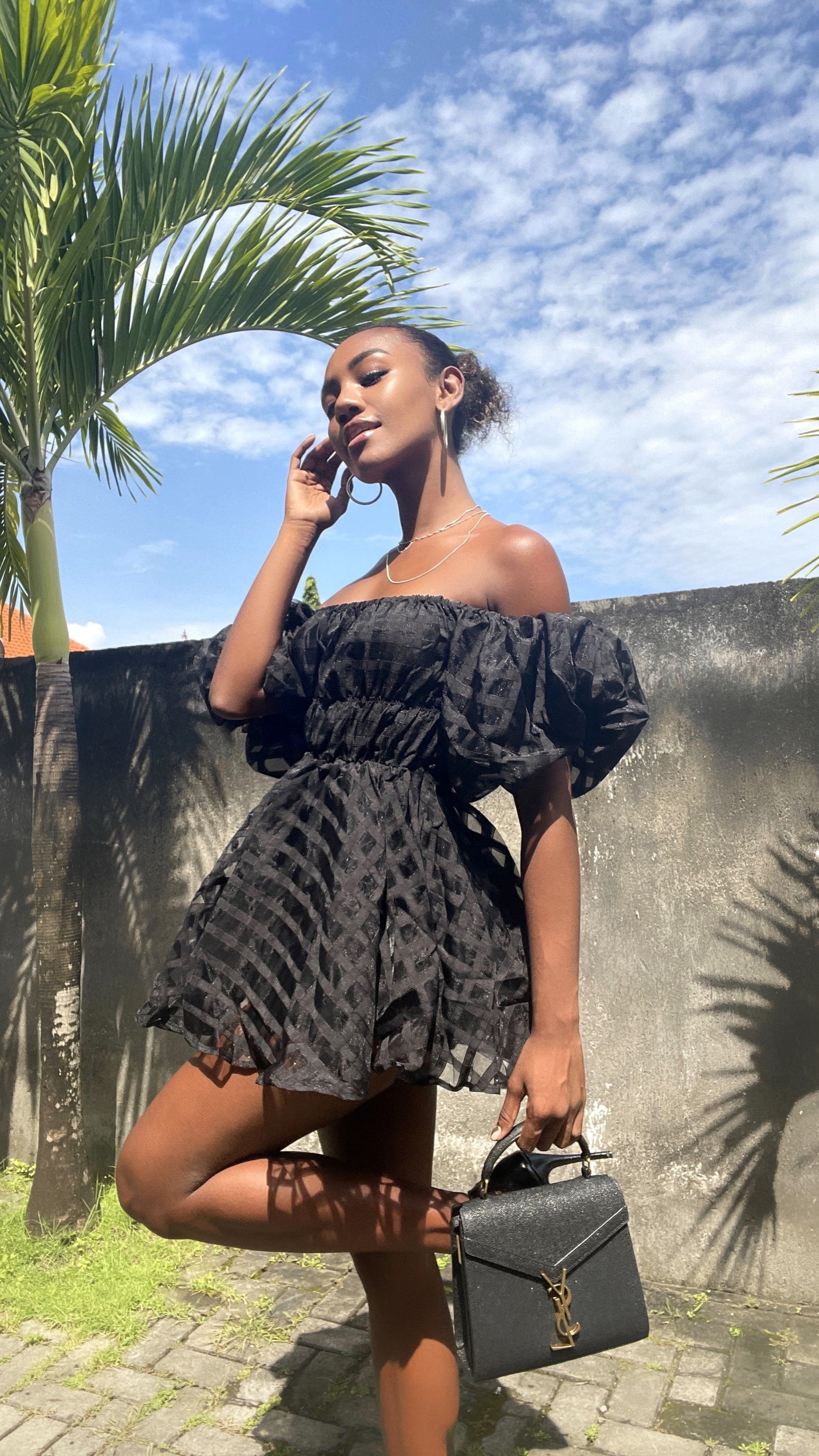 Malery Mini Dress - Black-Sunshines Bliss