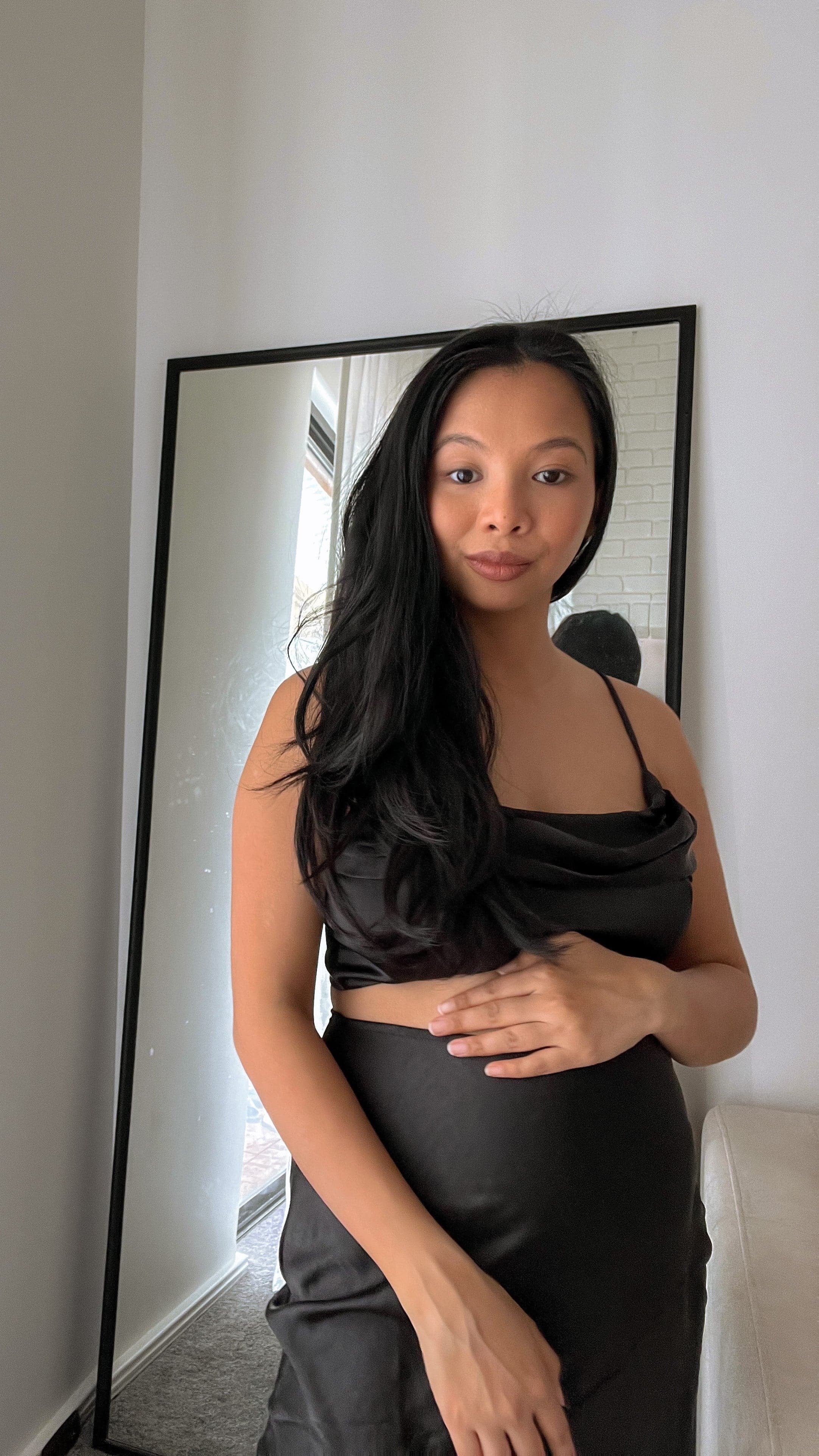 Celina Top and Skirt Set - Black-Sunshines Bliss