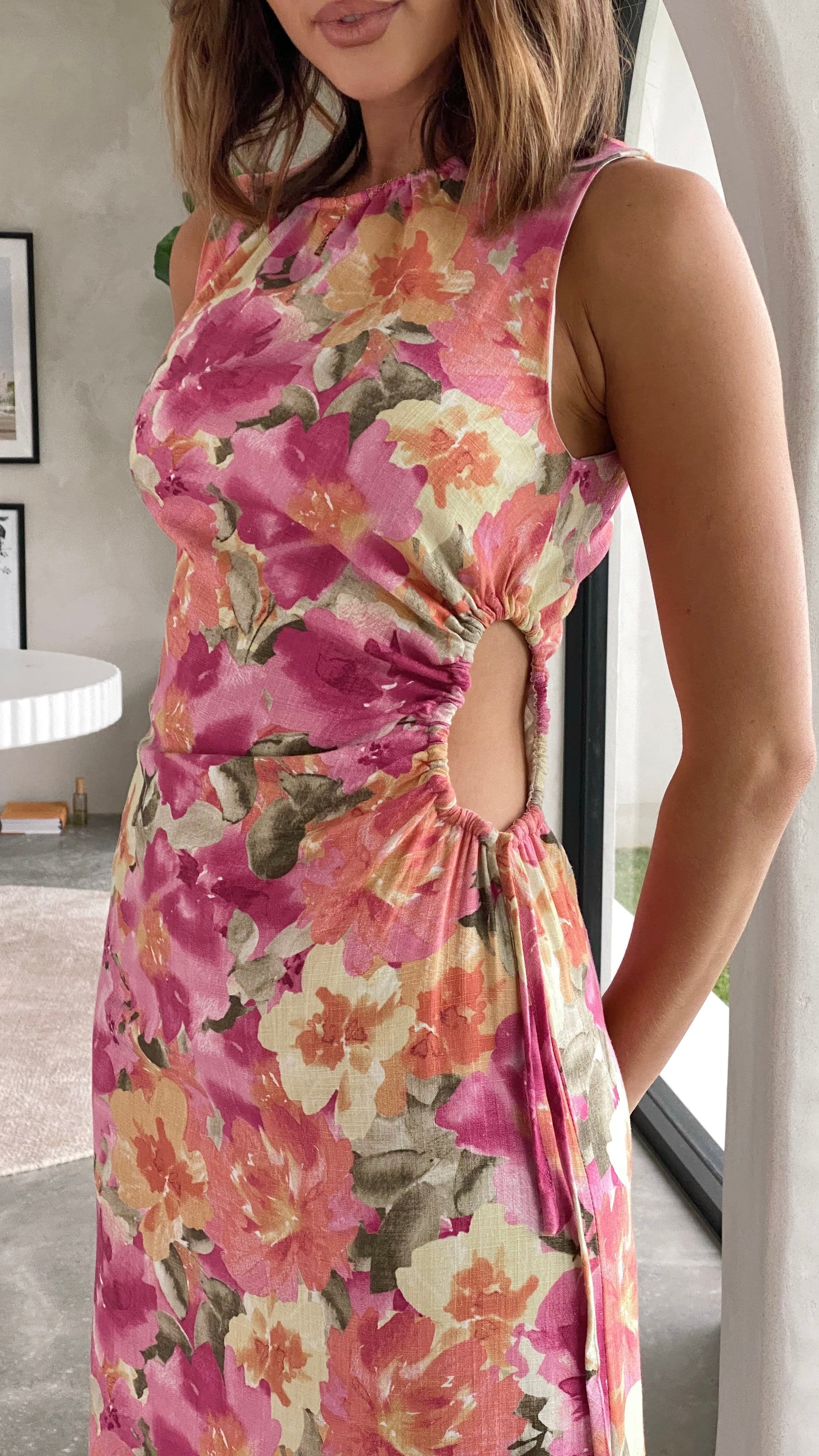 Cassa Midi Dress - Alannah Print-Sunshines Bliss