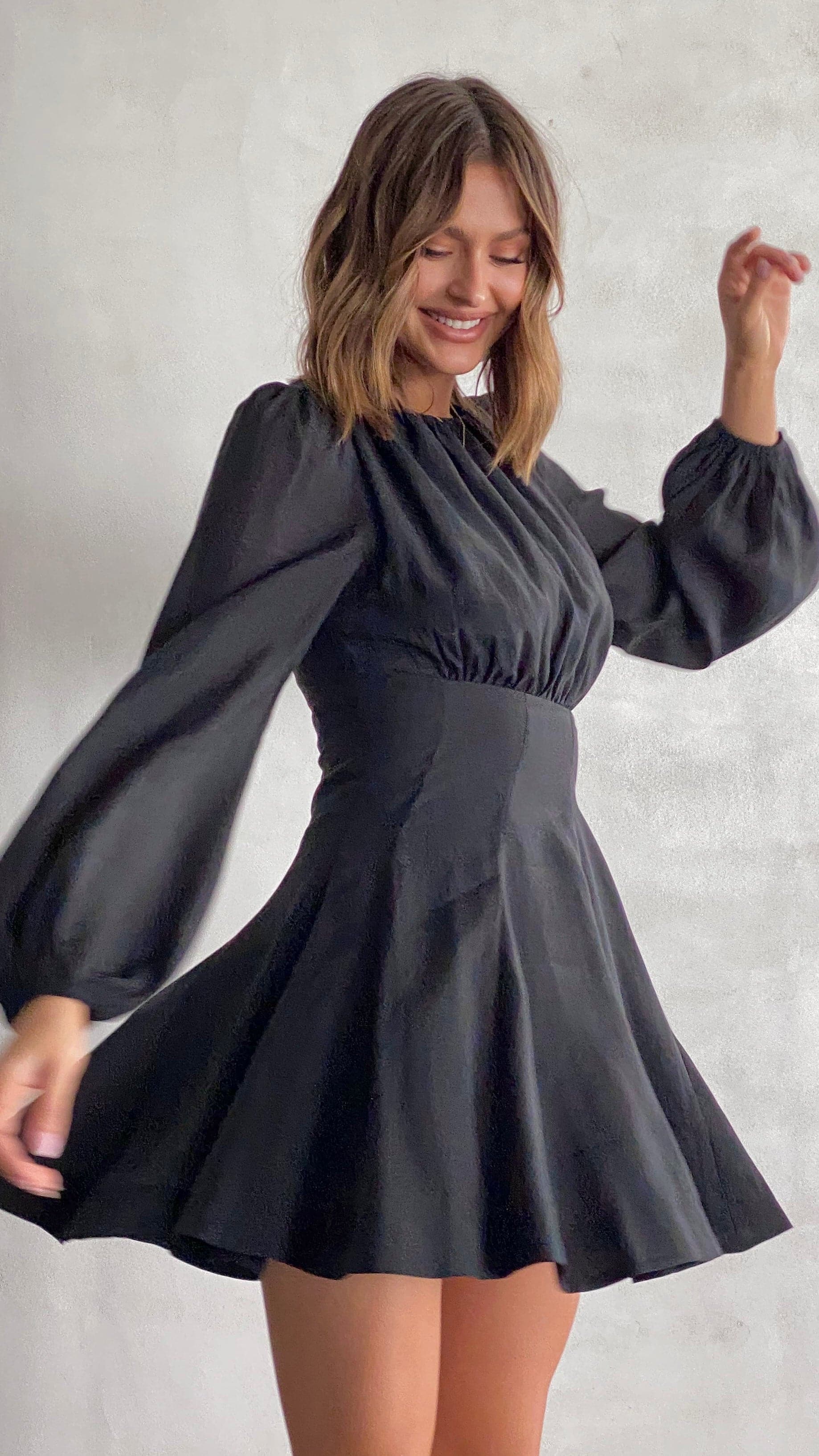 Mishi Mini Dress - Black-Sunshines Bliss