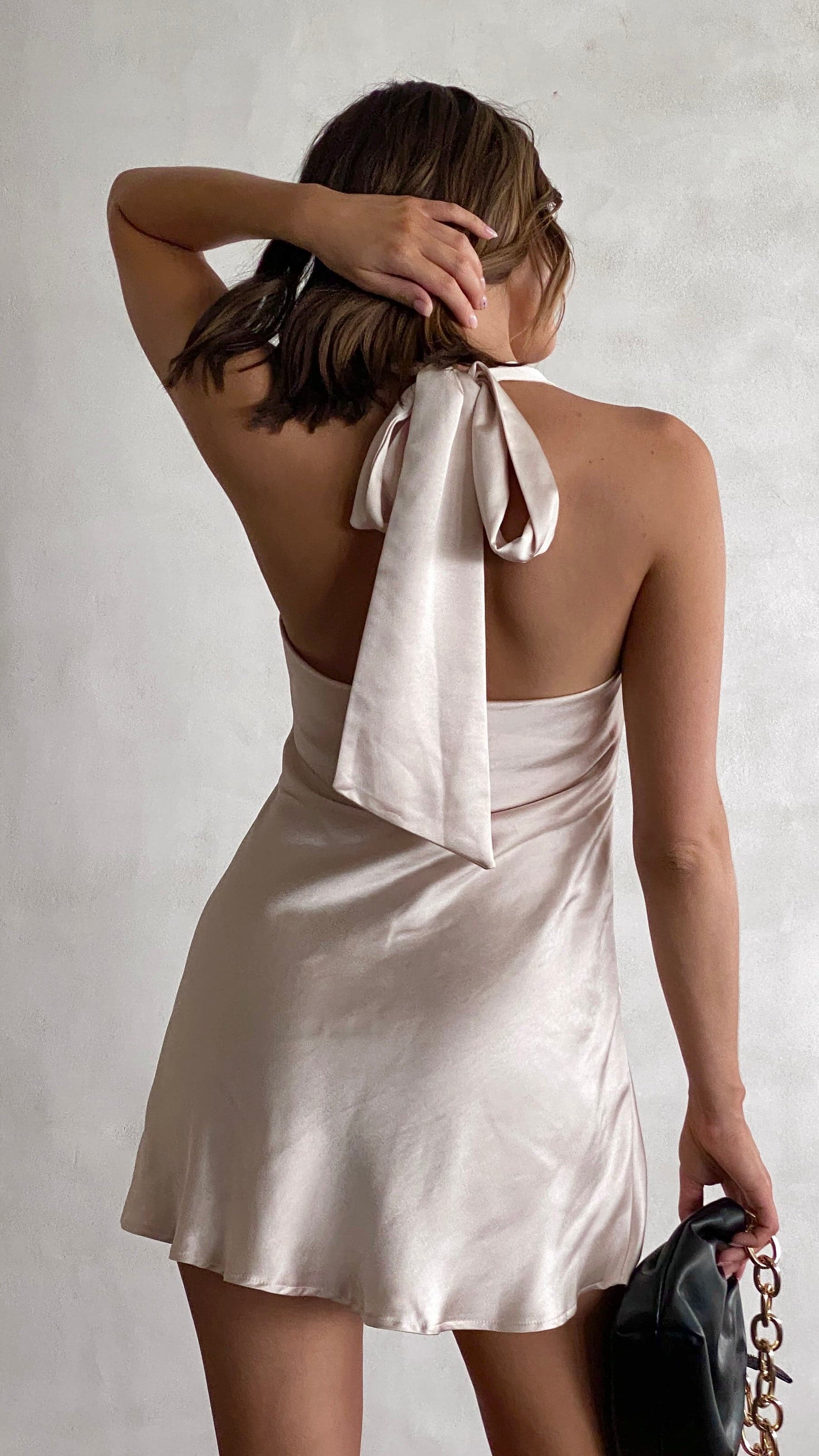 Sian Mini Dress - Champagne-Sunshines Bliss