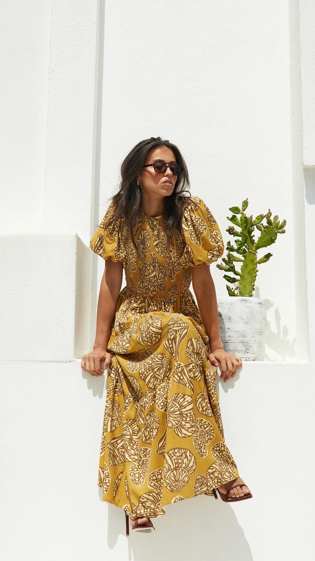 Rita Maxi Dress - Sea Change Print-Sunshines Bliss