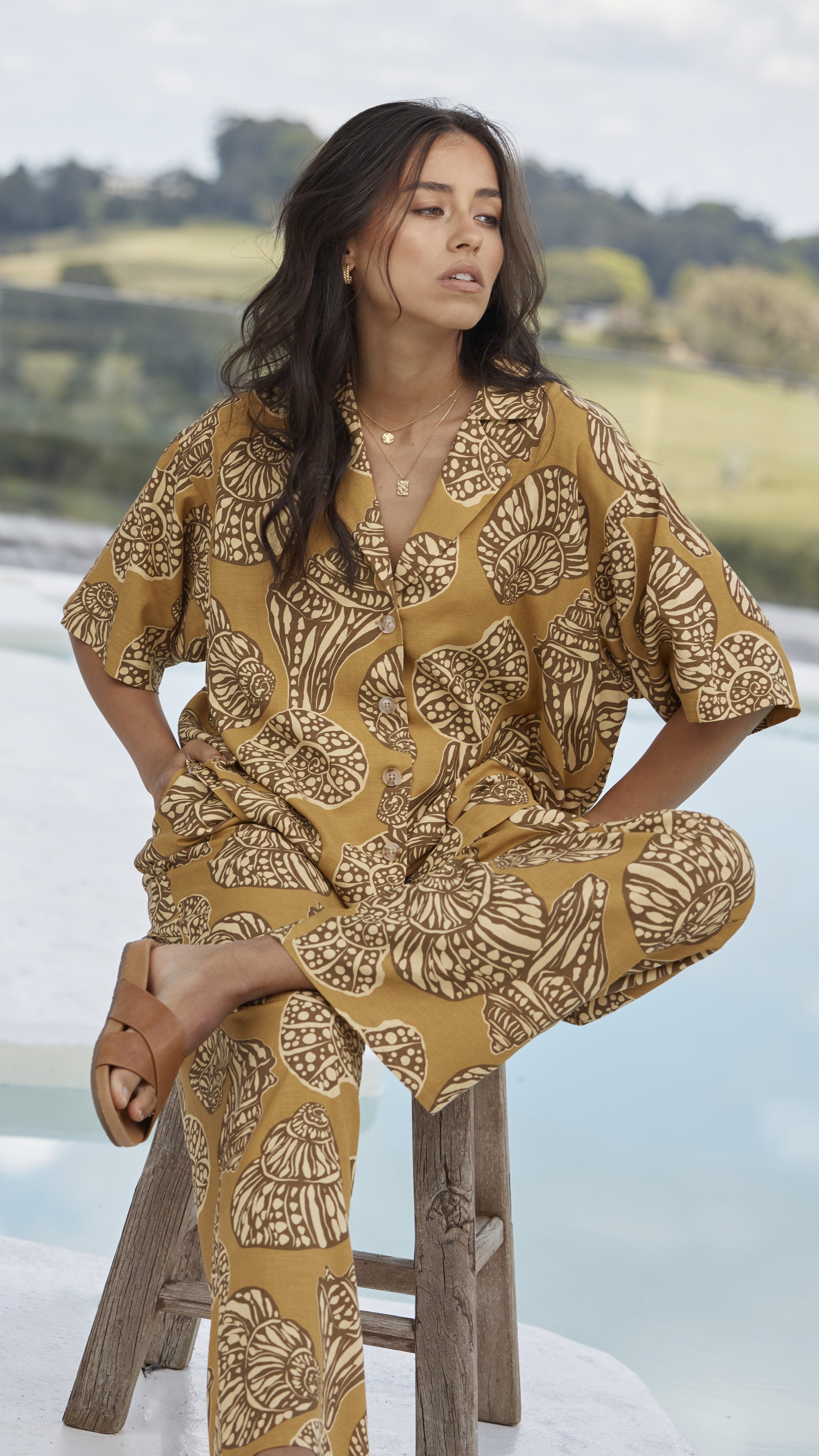 Monet Pants - Sea Change Print-Sunshines Bliss