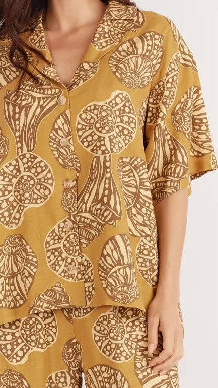 San Remo Shirt - Sea Change Print-Sunshines Bliss