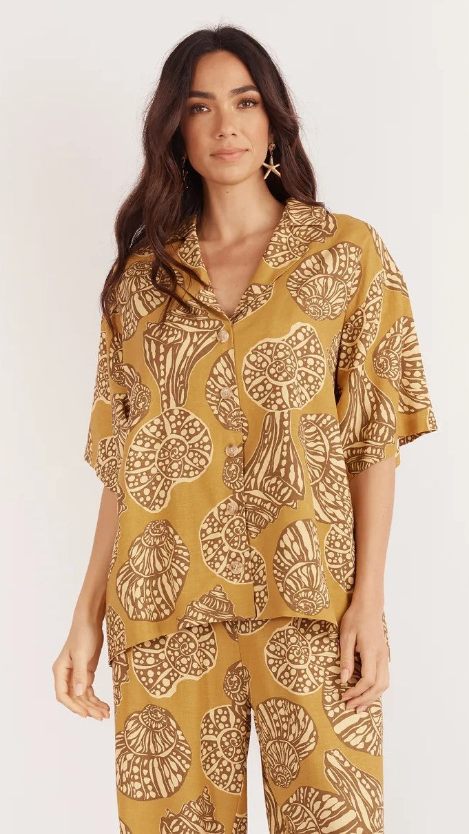 San Remo Shirt - Sea Change Print-Sunshines Bliss
