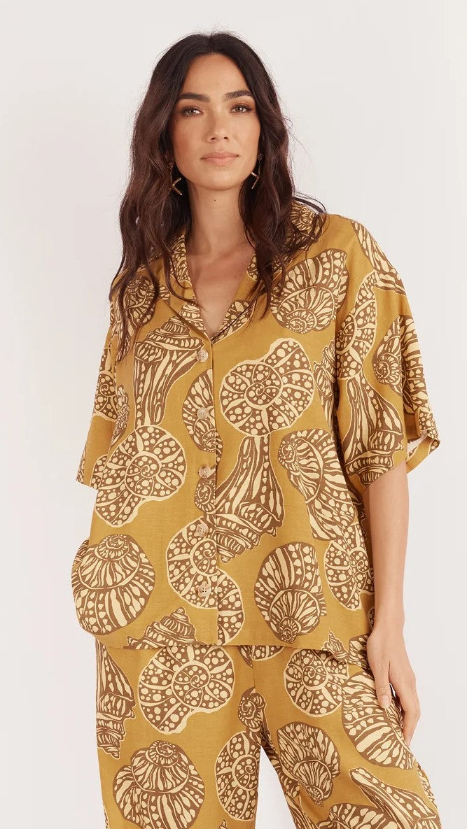 San Remo Shirt - Sea Change Print-Sunshines Bliss