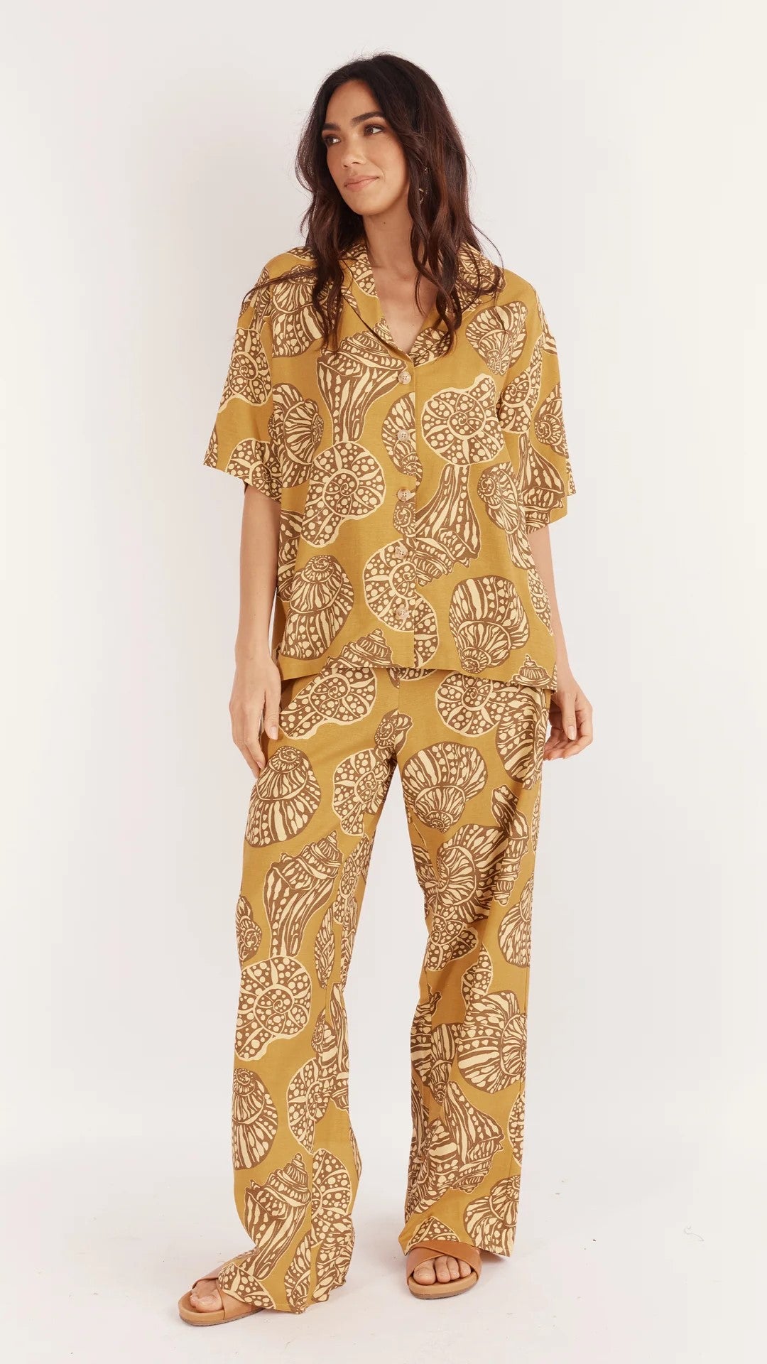 San Remo Shirt - Sea Change Print-Sunshines Bliss