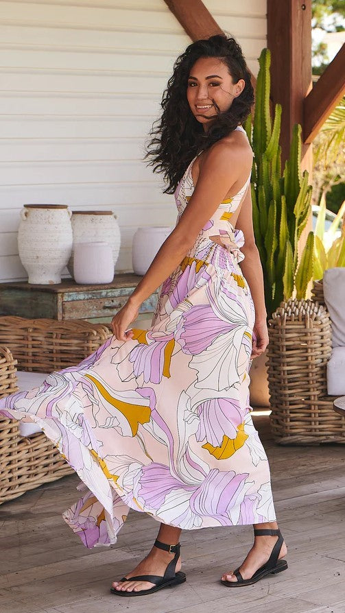Endless Summer Maxi Dress - Lavender Swirl-Sunshines Bliss