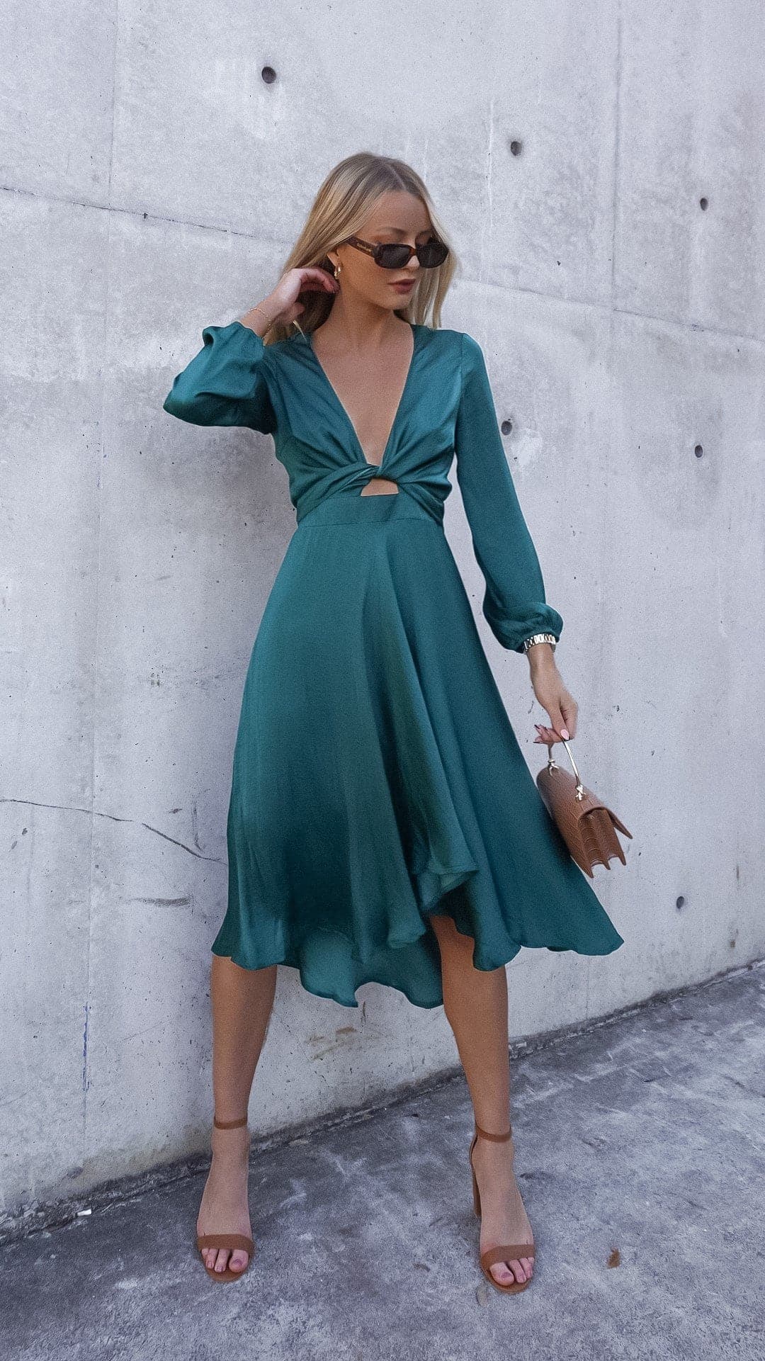 Starry Nights Dress - Emerald-Sunshines Bliss