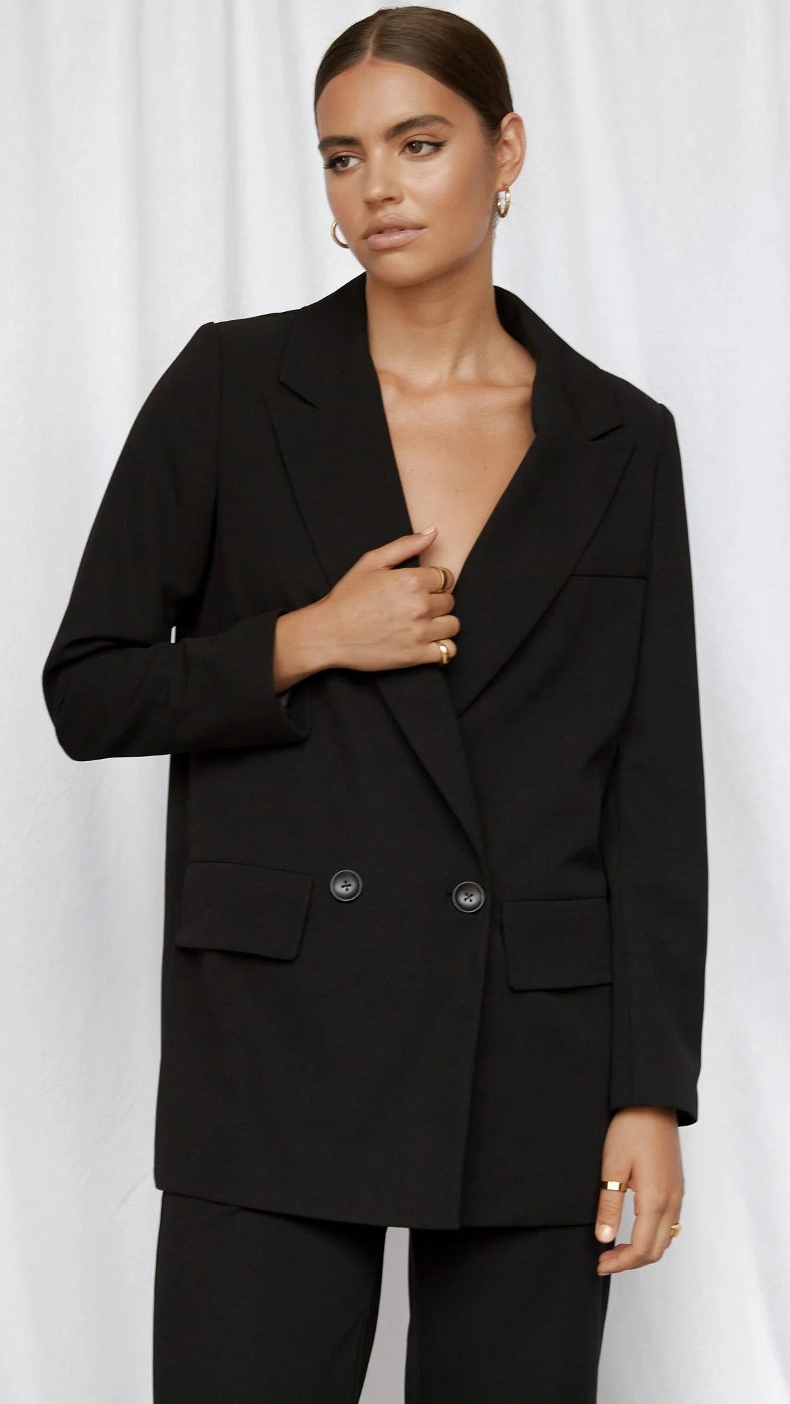 Brooklyn Blazer - Black-Sunshines Bliss