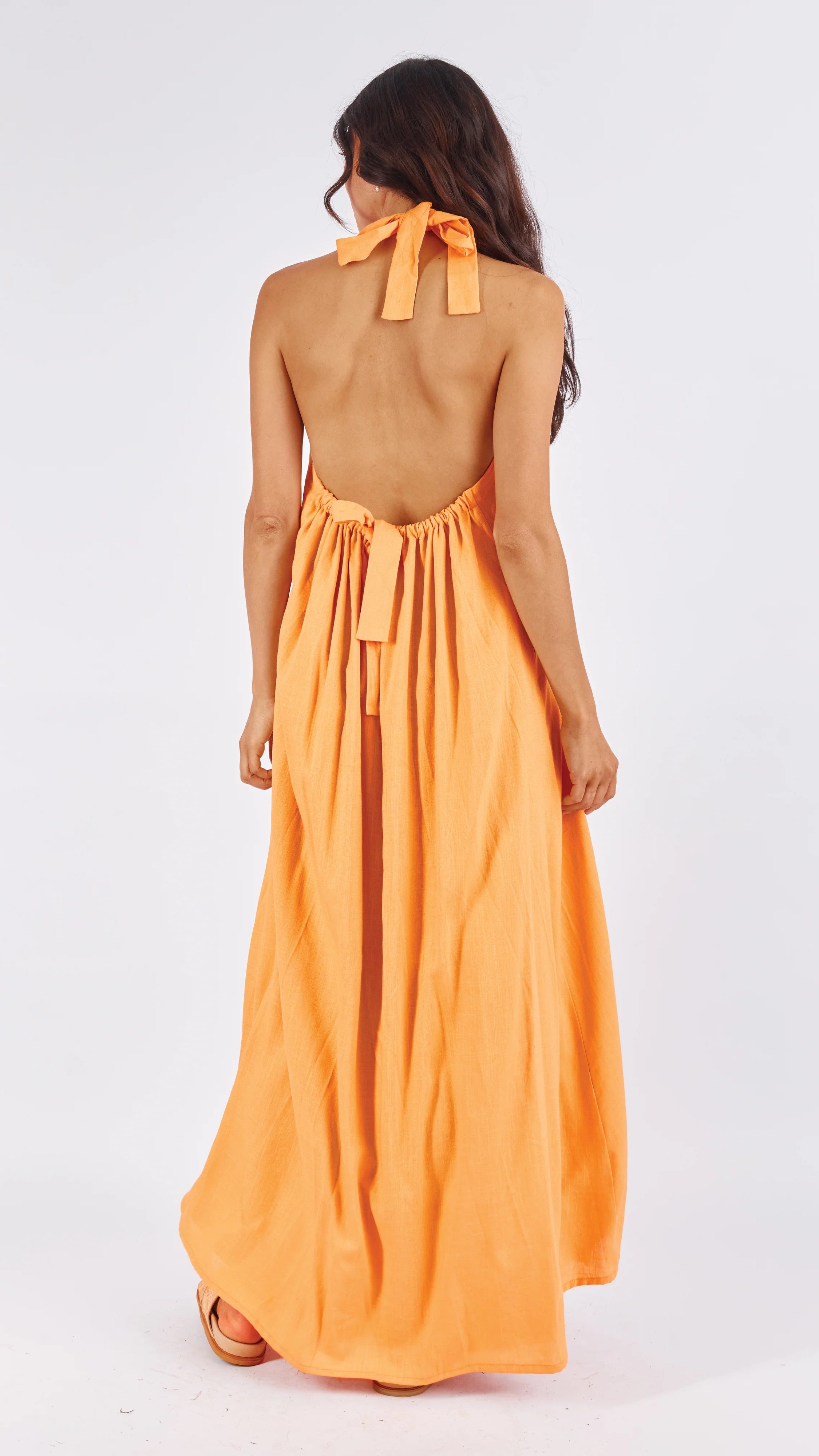 Tamra Maxi Dress - Sunset Orange-Sunshines Bliss