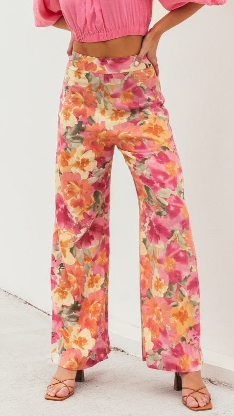 Alessa Pants - Alannah Print-Sunshines Bliss