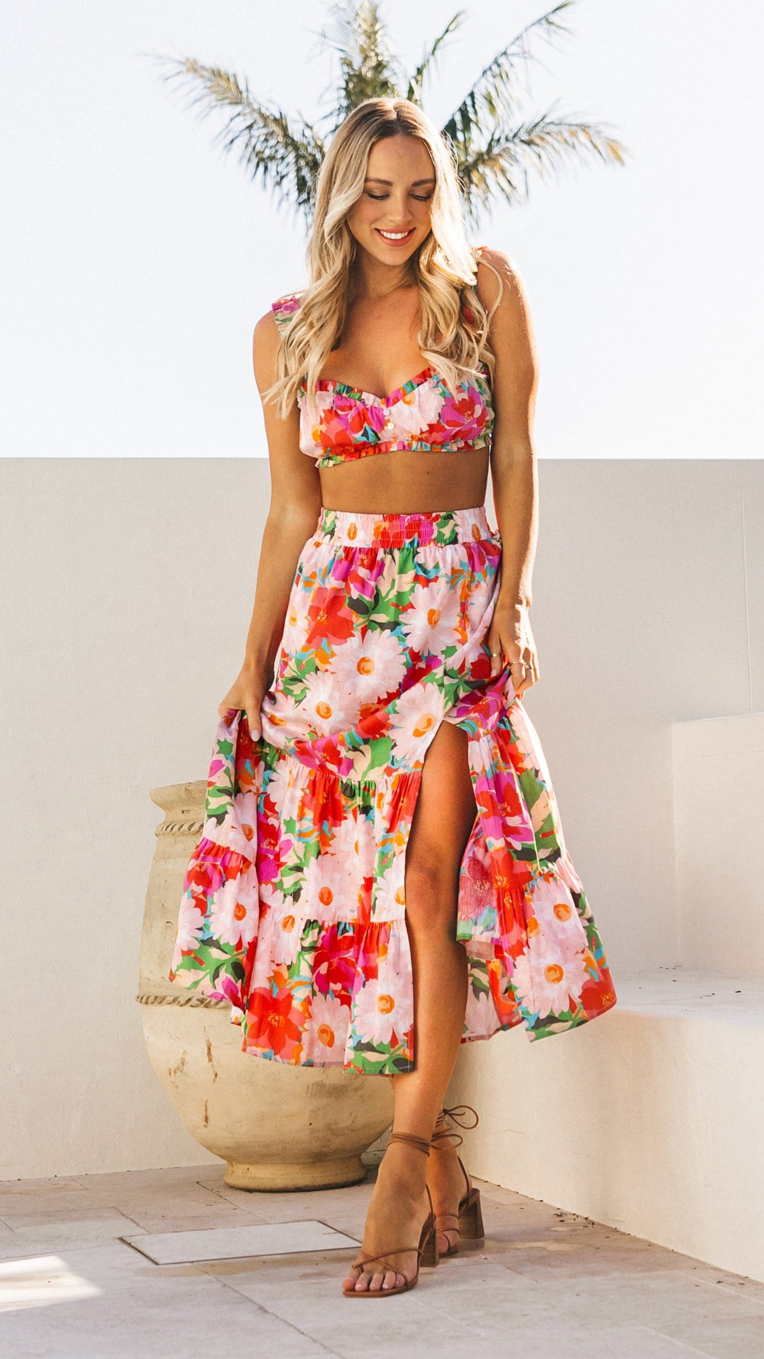 Iluka Top - Mirabella Print-Sunshines Bliss