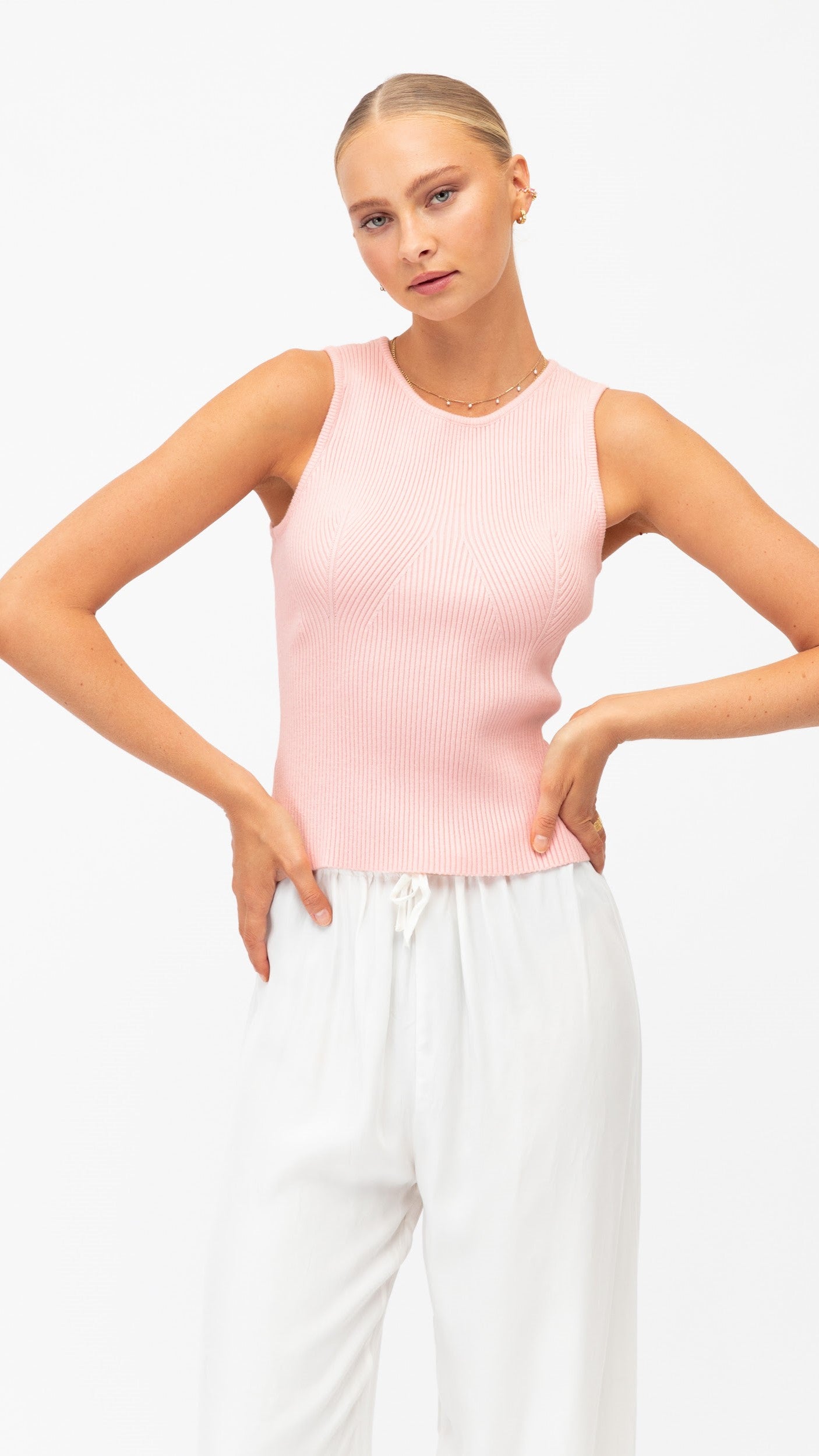 Laney Tank - Soft Pink-Sunshines Bliss