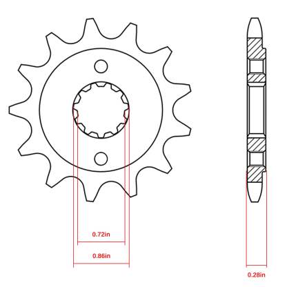 Передняя Звезда Под Мотоцикл Honda
